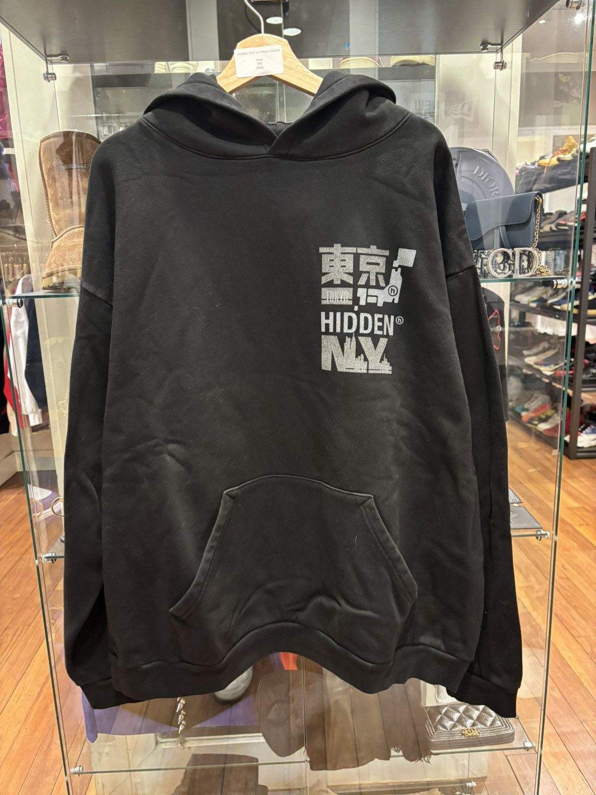 HIDDEN Hidden NY vs Tokyo Hooded Sweatshirt Size US XXL / EU 58 / 5 - 1 Thumbnail