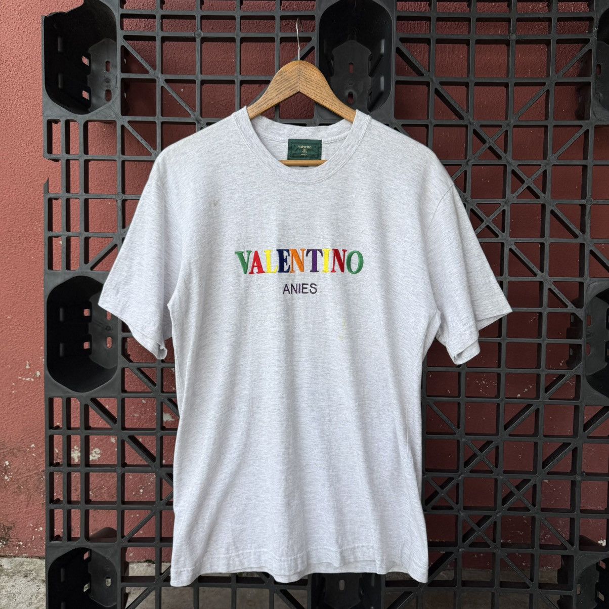Valentino Valentino Anies Embroidery Colourful Luxury Basic Tee Size US L / EU 52-54 / 3 - 3 Thumbnail