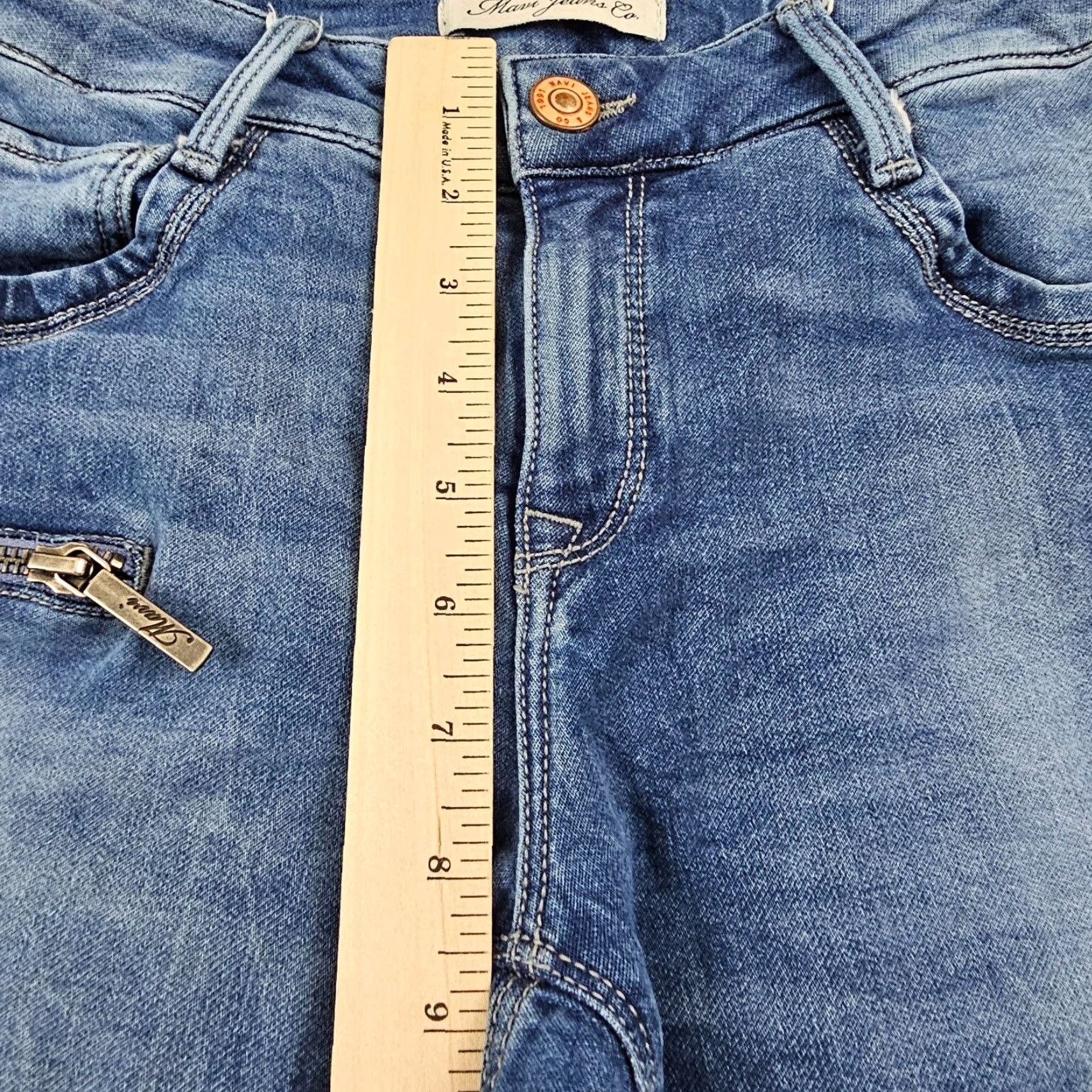 Vintage Mavi Jeans Womens 25 Low Rise Ankle Stretch Denim Pants Light Wash Blue 26x27 Size 42" / US 20 - 5 Thumbnail