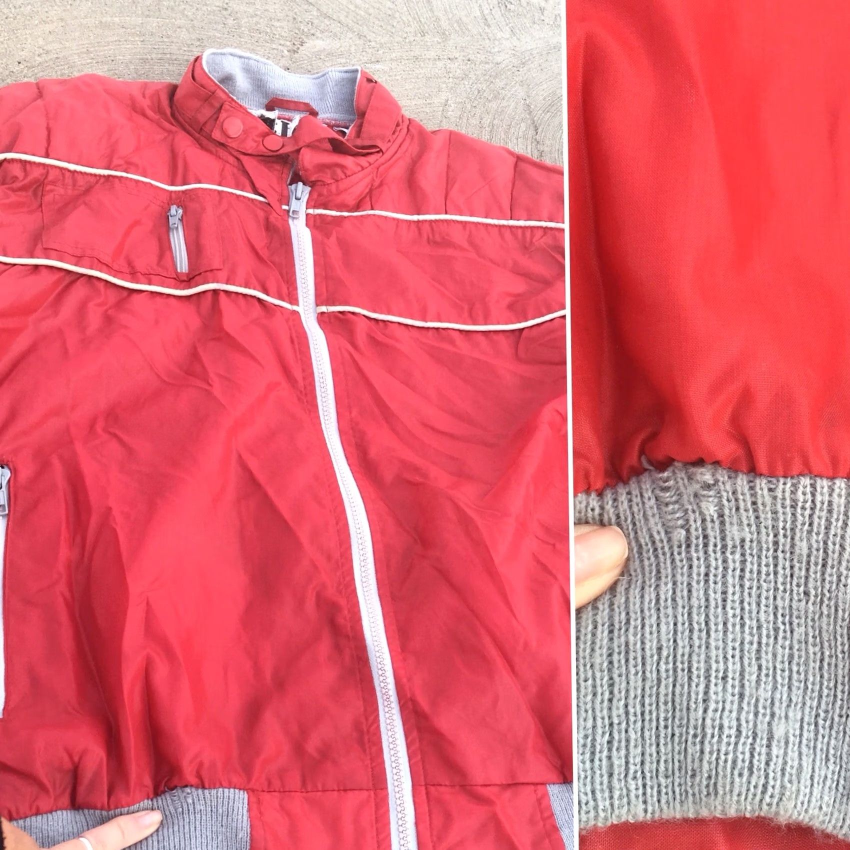 Vintage VINTAGE C.I.A. Jacket Windbreaker Red Nylon Racing 80s L XL RN 70930 Size US L / EU 52-54 / 3 - 7 Thumbnail