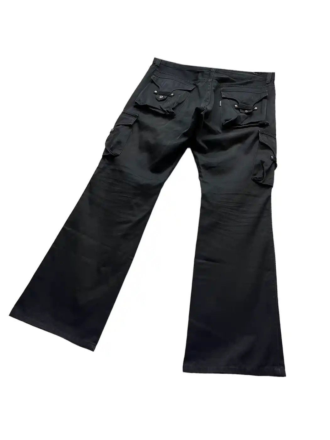 Tornado Mart × Vintage Vintage TORNADO MART Rusty Black Bush Cargo Minimalist Flare Size US 32 / EU 48 - 7 Thumbnail