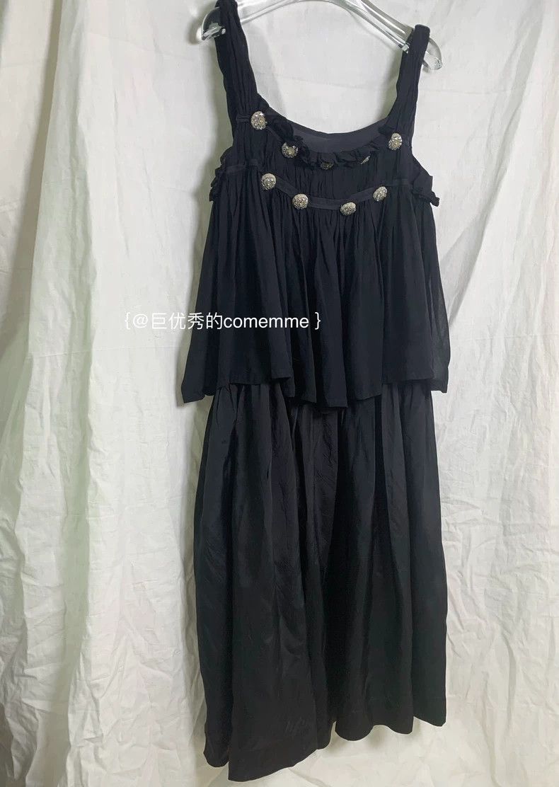 Comme des Garcons Comme Des Garcons Black halter double dress doll dress gol Size M / US 6-8 / IT 42-44 - 2 Thumbnail