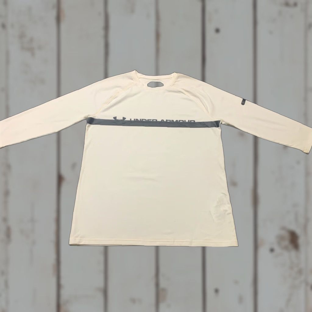 Under Armour Under Armour Men’s Unstoppable ¾ Sleeve White Graphic T-Shirt L Activewear Casual Workout Size US L / EU 52-54 / 3 - 1 Thumbnail