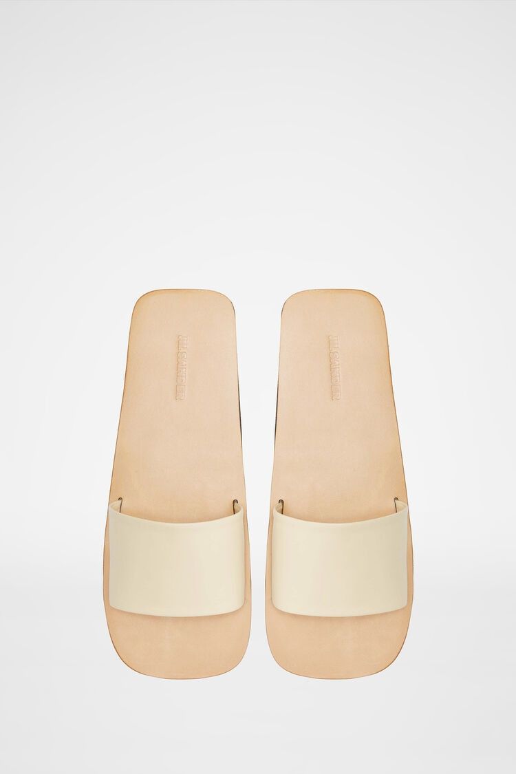 Jil Sander o1y1025 Slippers in Cream Size US 8 / IT 38 - 5 Thumbnail