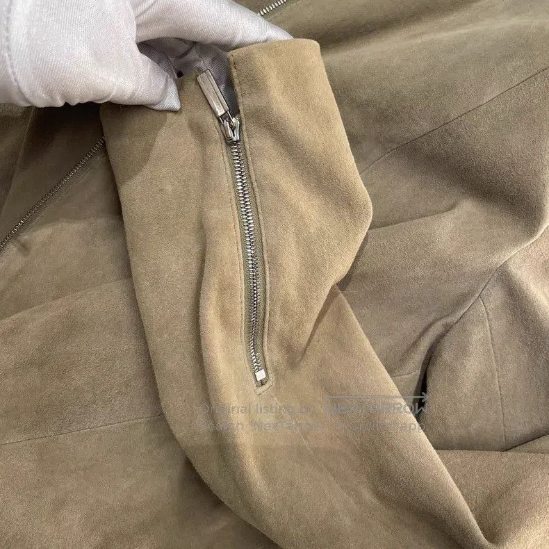 The Row The Row size 8 Khaki lambskin coat Size L / US 10 / IT 46 - 8 Thumbnail