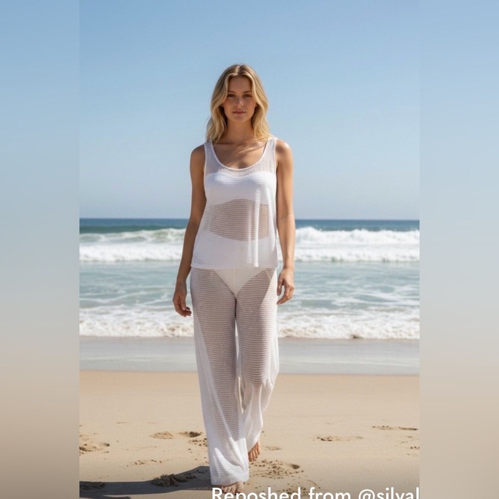 Hurley Hurley XL/XXL Swim Cover Up Set NWT Beach Wide Leg Pants 2pc Size ONE SIZE - 1 Thumbnail