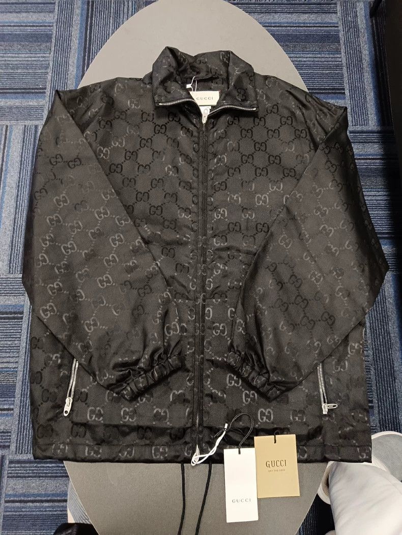 Gucci Gucci Dark patterned full-print long-sleeved zipper jacket Size US XS / EU 42 / 0 - 1 Thumbnail