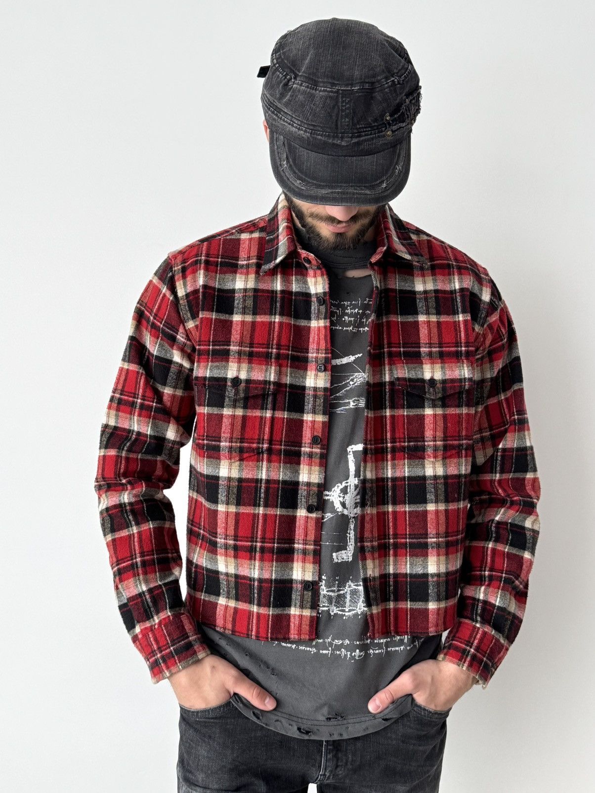 Saint Laurent Paris Saint Laurent Paris 2018 Cotton Checked Flannel Shirt Size US S / EU 44-46 / 1 - 2 Thumbnail