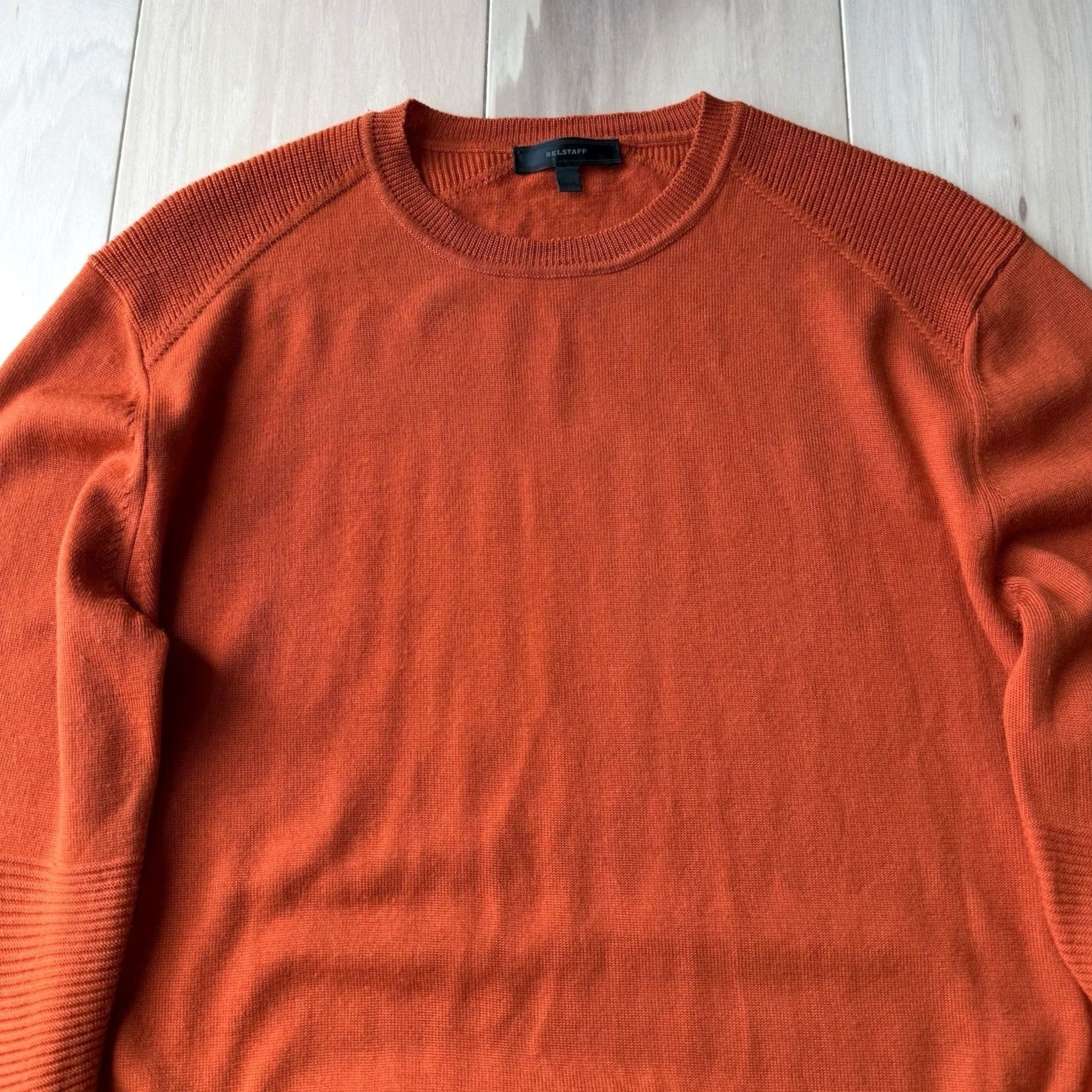 Belstaff VINTAGE Belstaff Sweater Womens M Orange Lightweight Wool Pullover Made in Italy Size M / US 6-8 / IT 42-44 - 3 Thumbnail