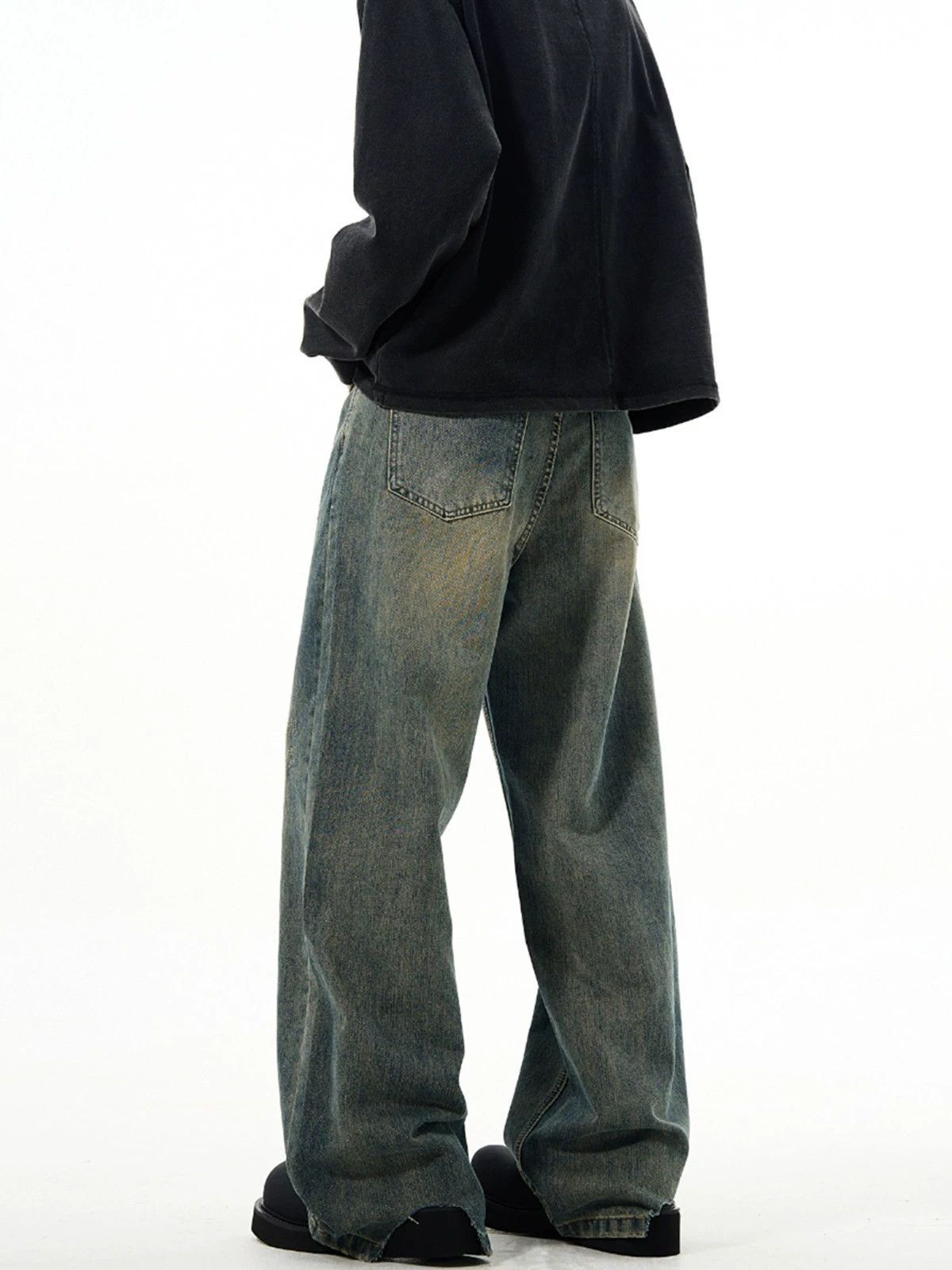 Vintage Men's Vintage Clean-Fit Washed & Distressed Denim Jeans Size US 32 / EU 48 - 5 Thumbnail