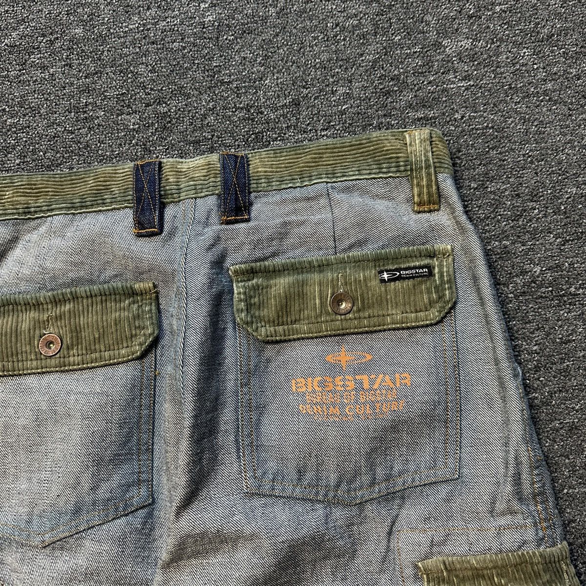 Japanese Brand × Vintage Vintage Big Star Cargo Wide Leg Denim Pants Size US 31 - 8 Thumbnail