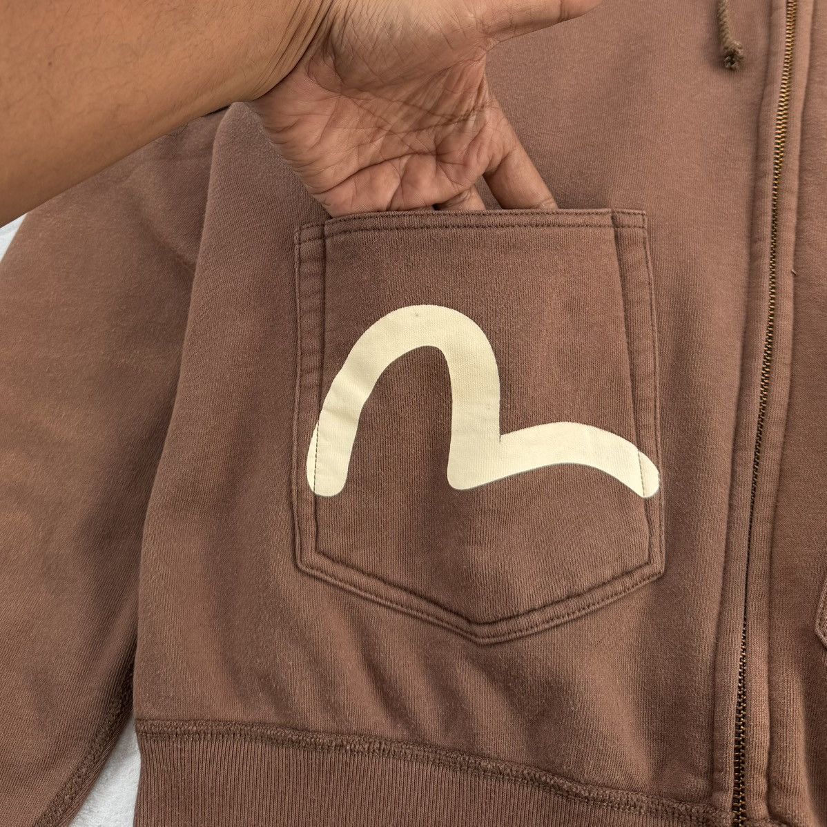 Evisu Evisu Multi Logo Patch Zip Hoodie Rare Design Streetwear Size US M / EU 48-50 / 2 - 5 Thumbnail