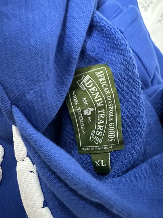 DENIM TEARS Denim Tears Royal Blue Hoodie | Grailed