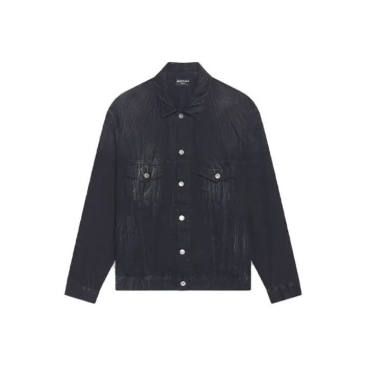 Balenciaga Balenciaga Black Long Sleeve Denim Jacket Size US S / EU 44-46 / 1 - 1 Thumbnail