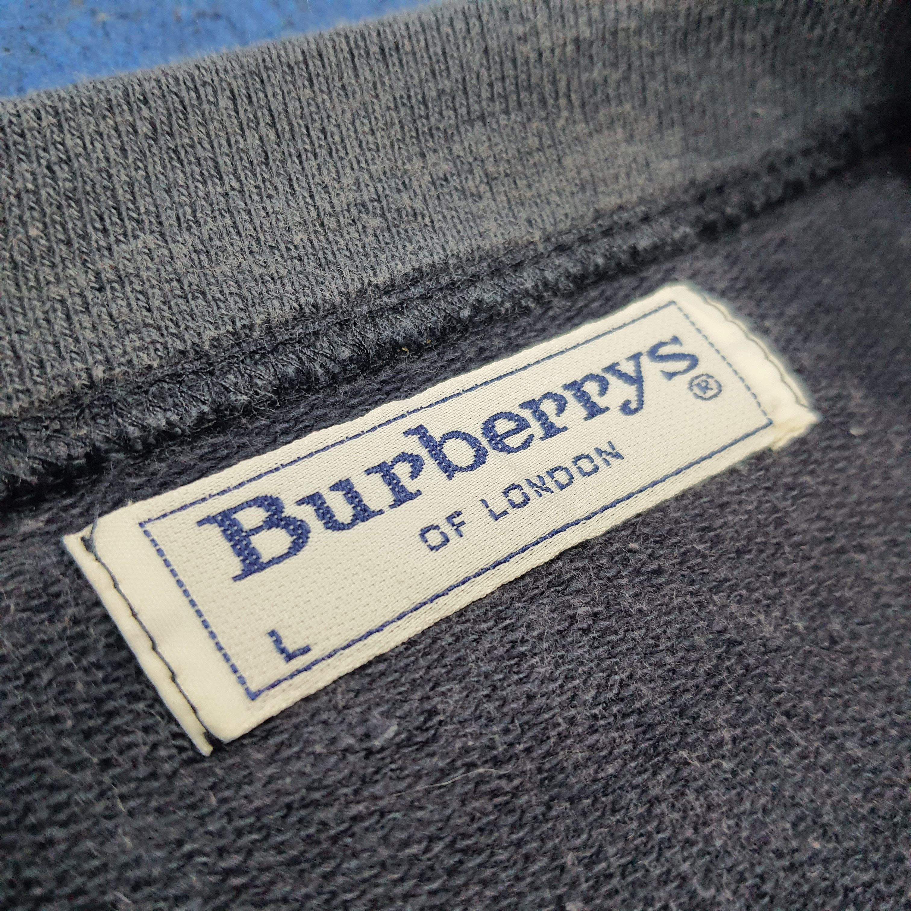 Burberry Vintage Burberrys Spell Out Embroidery Sweatshirt C270N10 Size US L / EU 52-54 / 3 - 7 Thumbnail