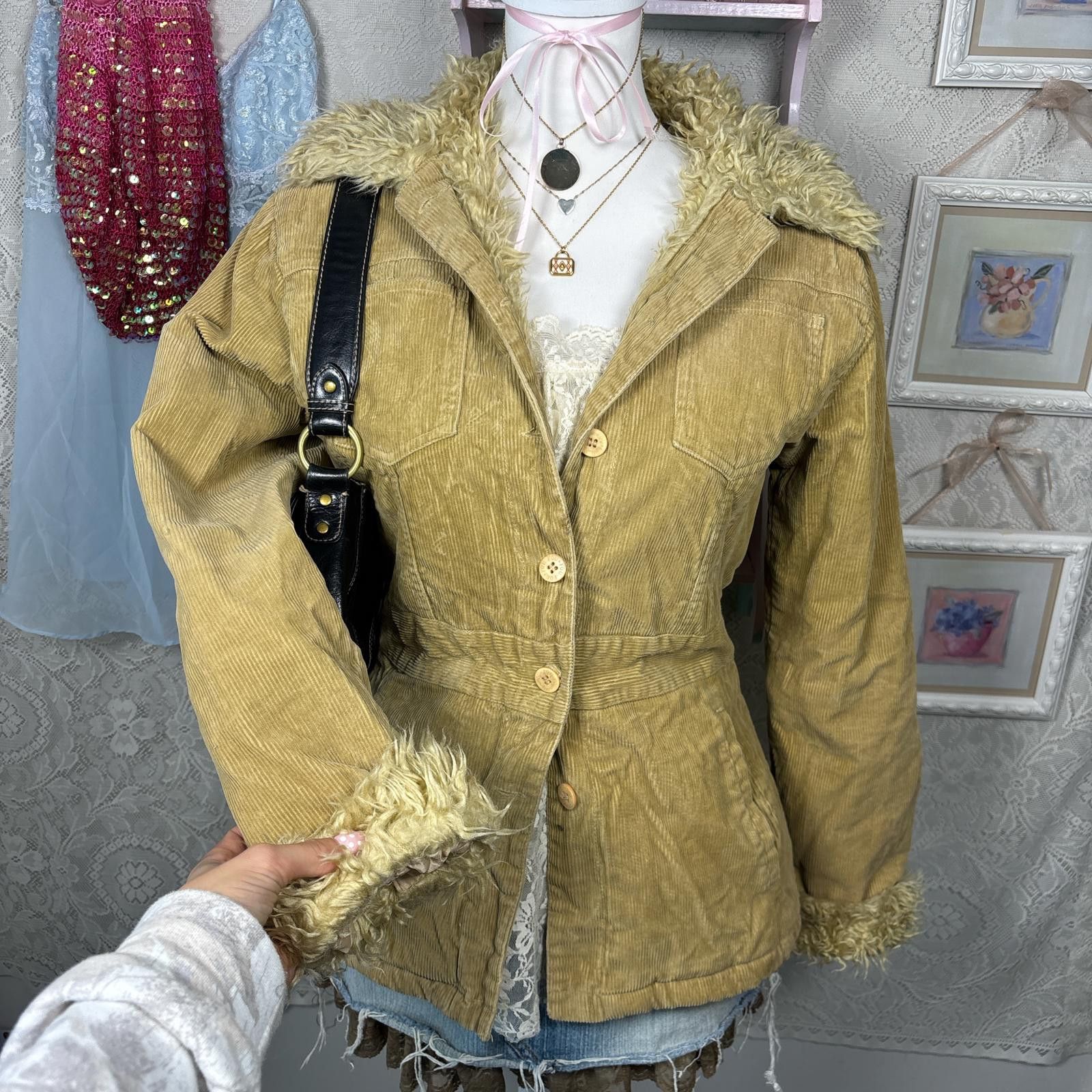 Other vintage fur penny lane corduroy jacket Size M / US 6-8 / IT 42-44 - 2 Thumbnail