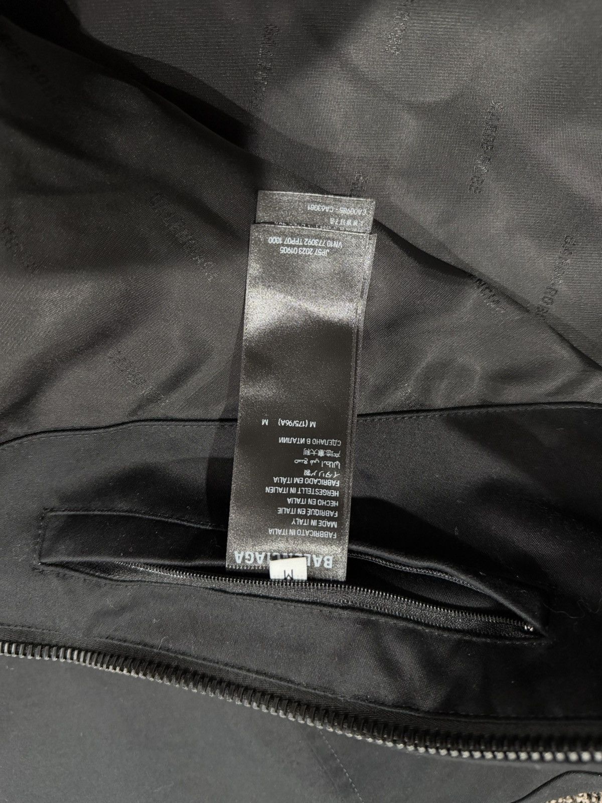 Balenciaga Balenciaga Demna Oversize Cotton-Shell Black Basebal Jacket Size US M / EU 48-50 / 2 - 12 Thumbnail