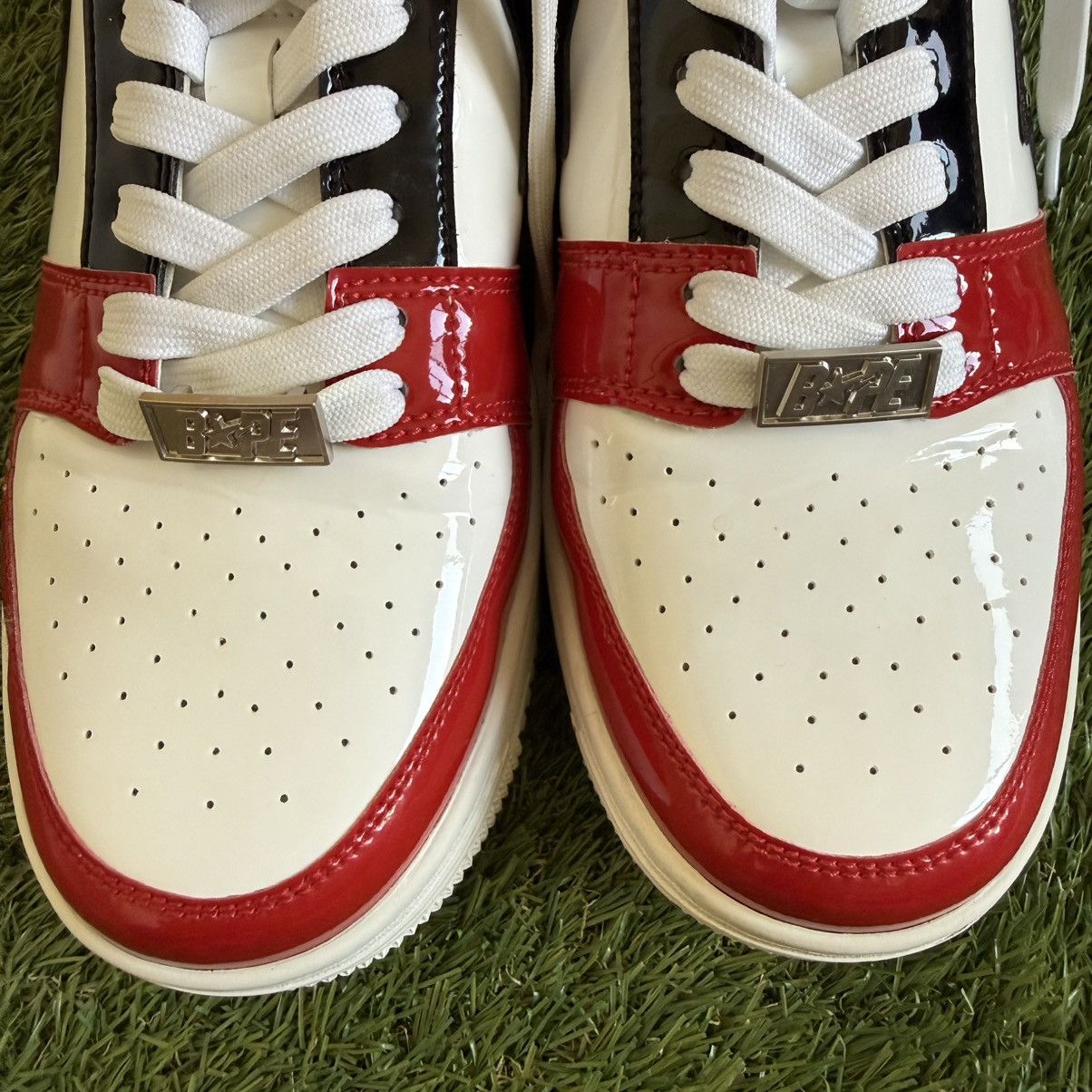 Bape Bape Sta Low Sneakers White Red Black Mens 9.5 Bapesta 2019 Size US 9.5 / EU 42-43 - 4 Thumbnail