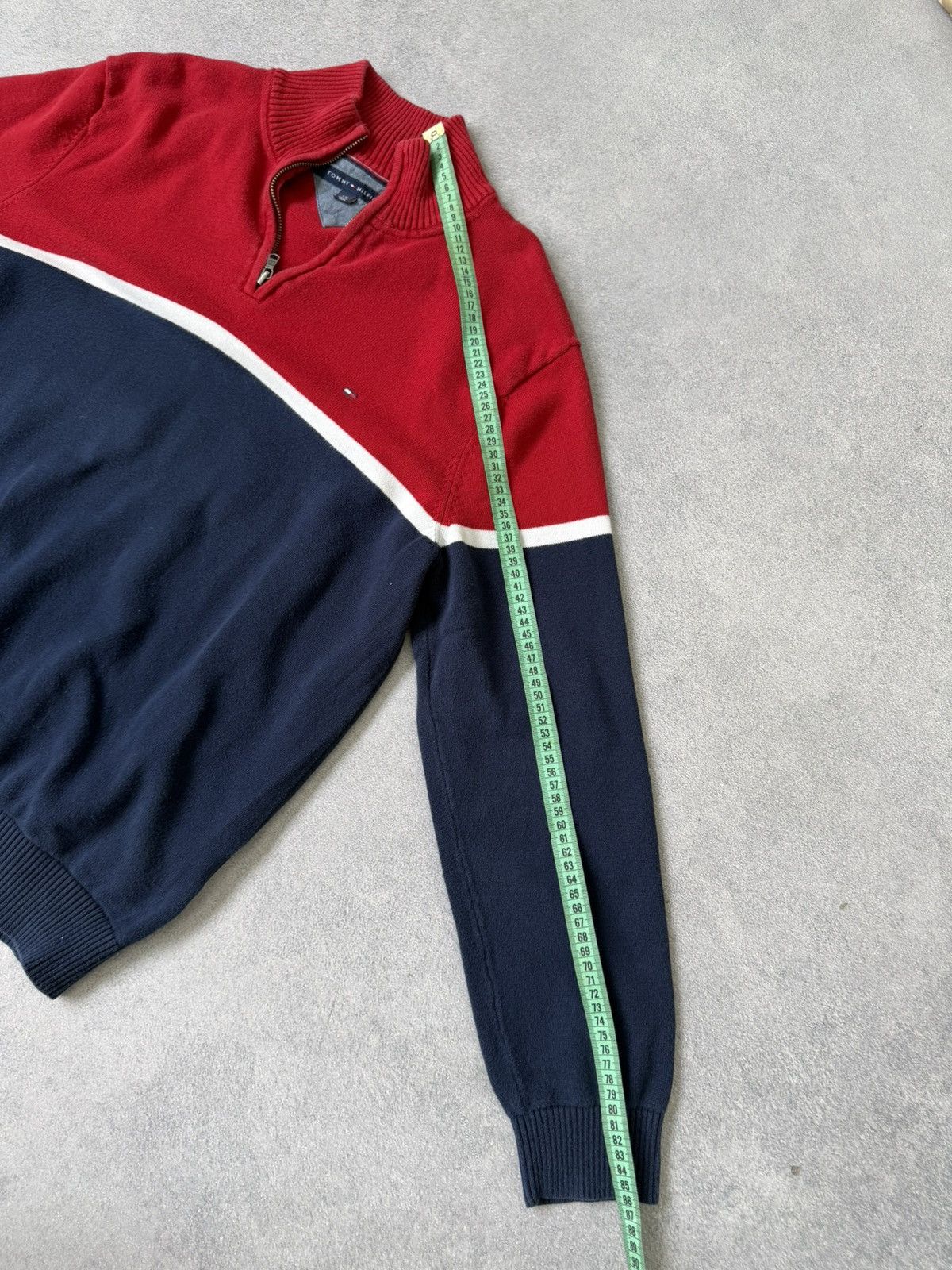 Tommy Hilfiger Vintage 2000s Tommy Hilfiger Knit 1/4 Zip Sweater OldMoney Size US M / EU 48-50 / 2 - 9 Thumbnail