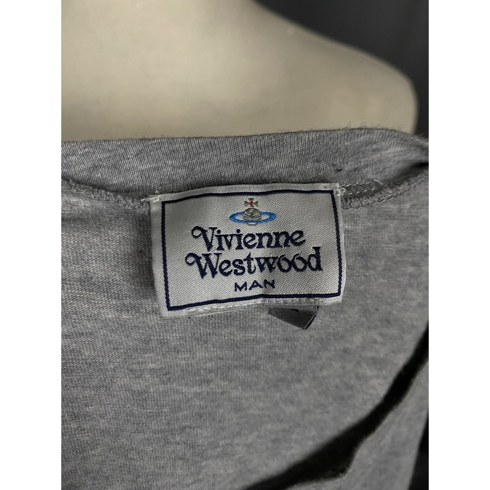 Vivienne Westwood Vivienne Westwood Small Logo Men's Gray T-Shirt Size L Size US L / EU 52-54 / 3 - 9 Thumbnail