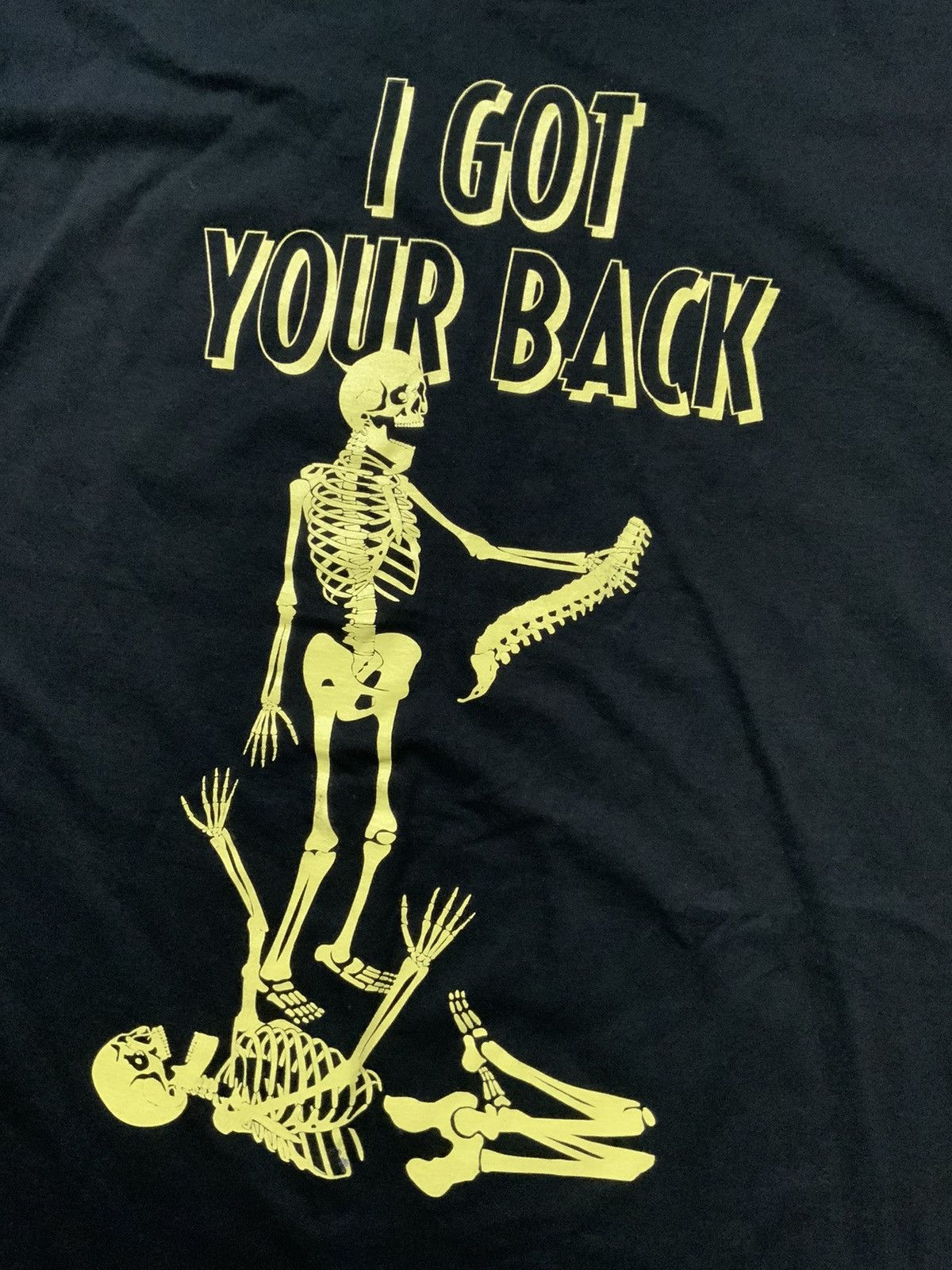 Fruit Of The Loom I Got Your Back Skeleton Skull Bones Horror Halloween TShirt Size US XXL / EU 58 / 5 - 5 Thumbnail