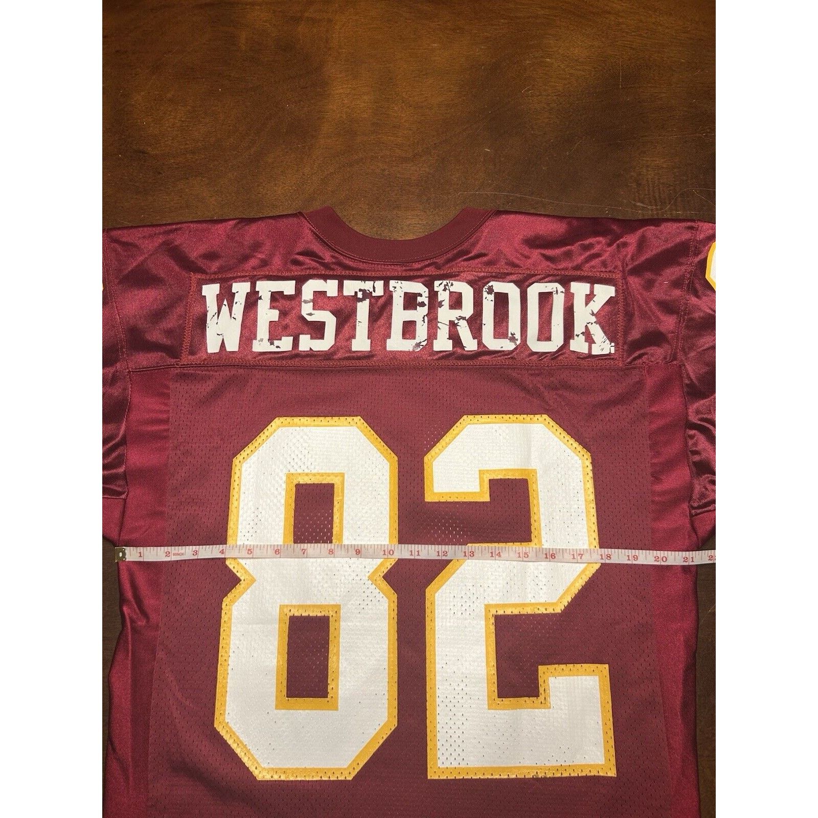Wilson VTG 90s Michael Westbrook #82 Washington Redskins NFL Jersey Size US XL / EU 56 / 4 - 4 Thumbnail