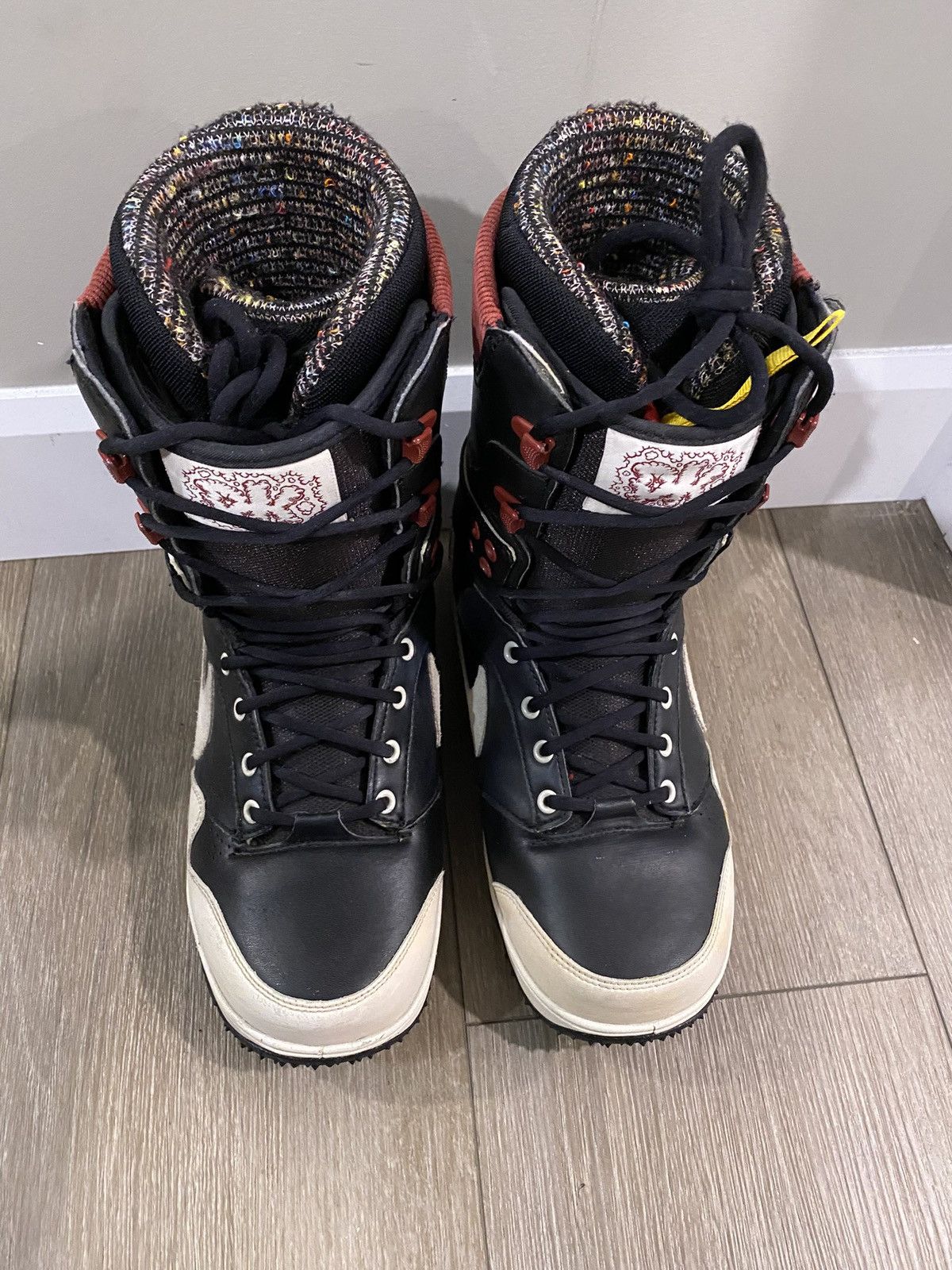 Nike Nike Zoom DK Danny Kass Snowboard Boots White / Black Size US 9 / EU 42 - 7 Thumbnail