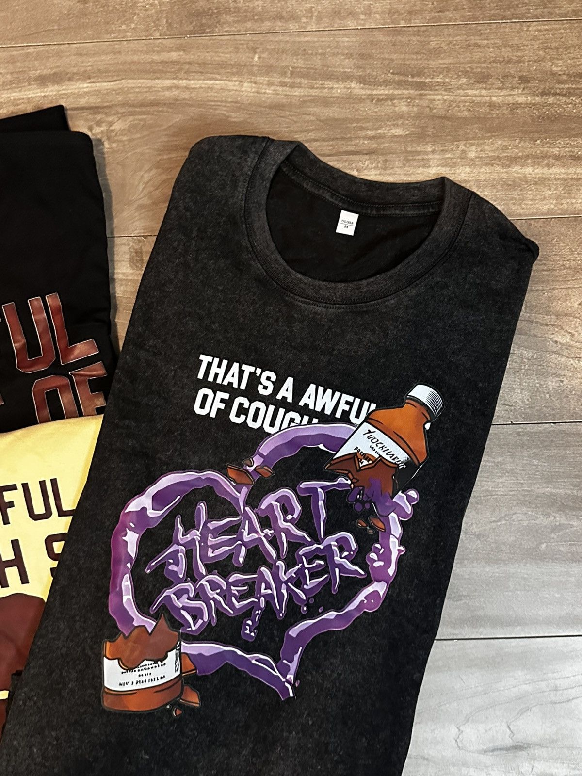 Other Black and Purple Cotton Tee Size US M / EU 48-50 / 2 - 2 Thumbnail