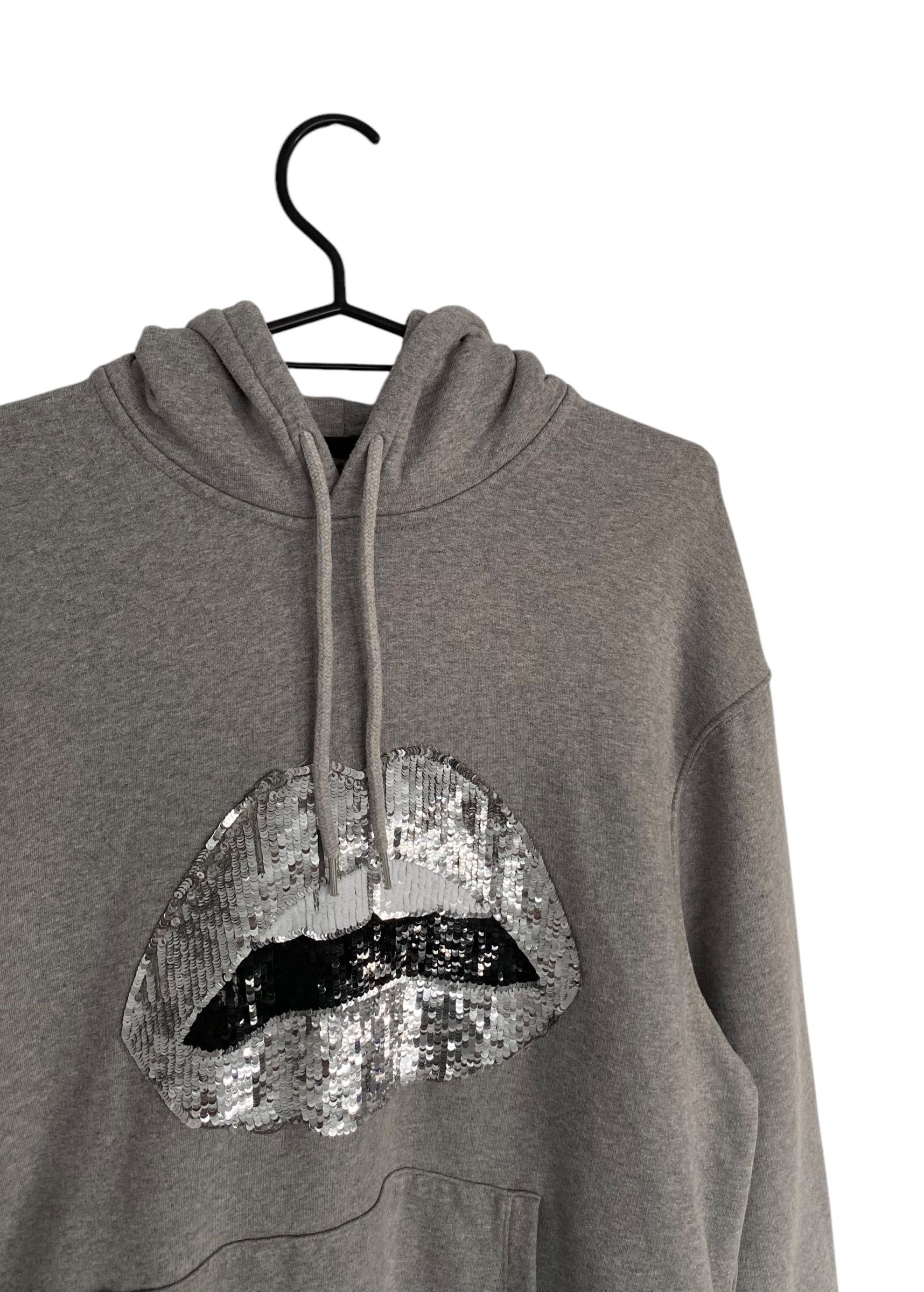 Markus Lupfer lips shiny sequins hoodie Size US L / EU 52-54 / 3 - 3 Thumbnail