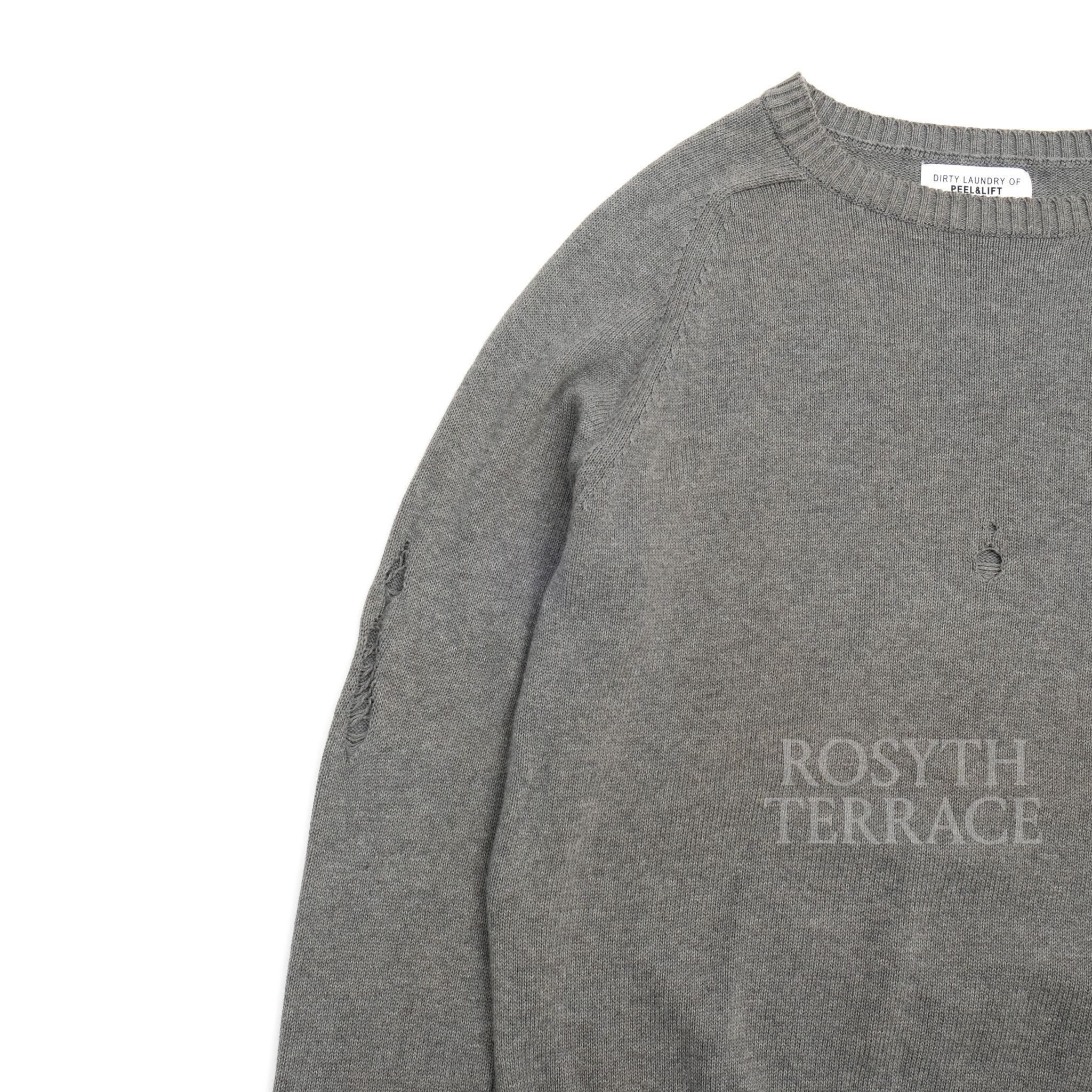 PEEL&LIFT 【PEEL & LIFT / DAMAGED JUMPER GREY / SIZE L】 Size US L / EU 52-54 / 3 - 5 Thumbnail
