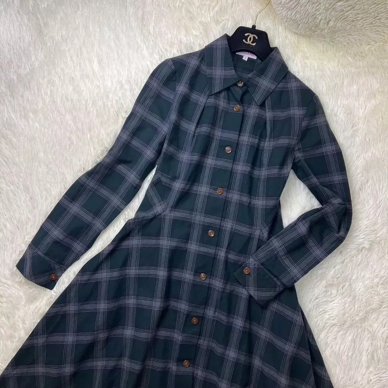 Vivienne Westwood Vivienne Westwood size1 Dark green checkered Saturn buckle Size S / US 4 / IT 40 - 2 Thumbnail