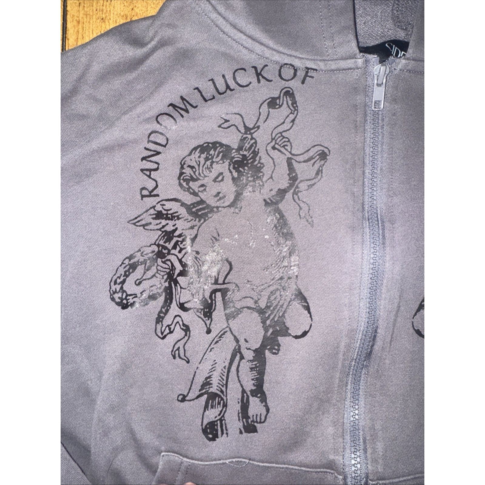 Cider Cider Cropped Full Zip Hoodie Gray Small Y2K 24x21 Size M / US 6-8 / IT 42-44 - 4 Thumbnail