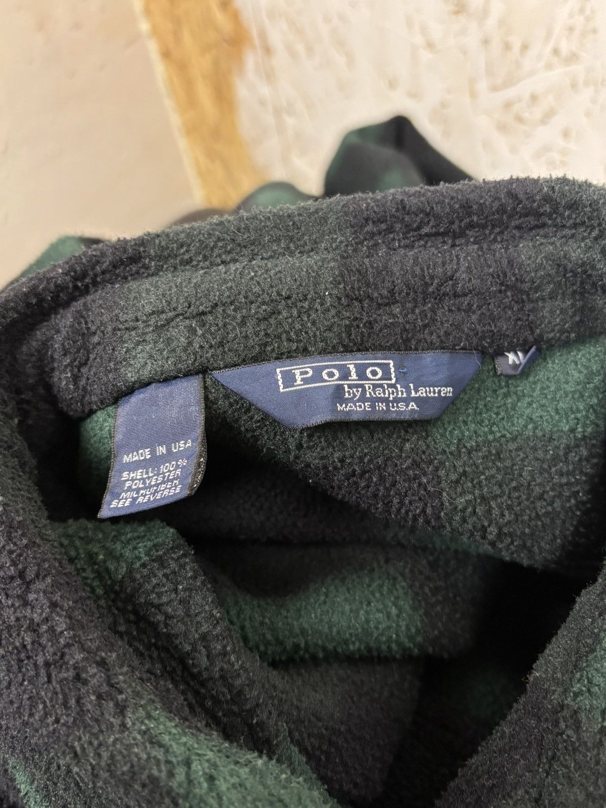 Polo Ralph Lauren 80s Polo By Ralph Lauren Fleece Zippered Collared Jacket XL Size US XL / EU 56 / 4 - 8 Thumbnail
