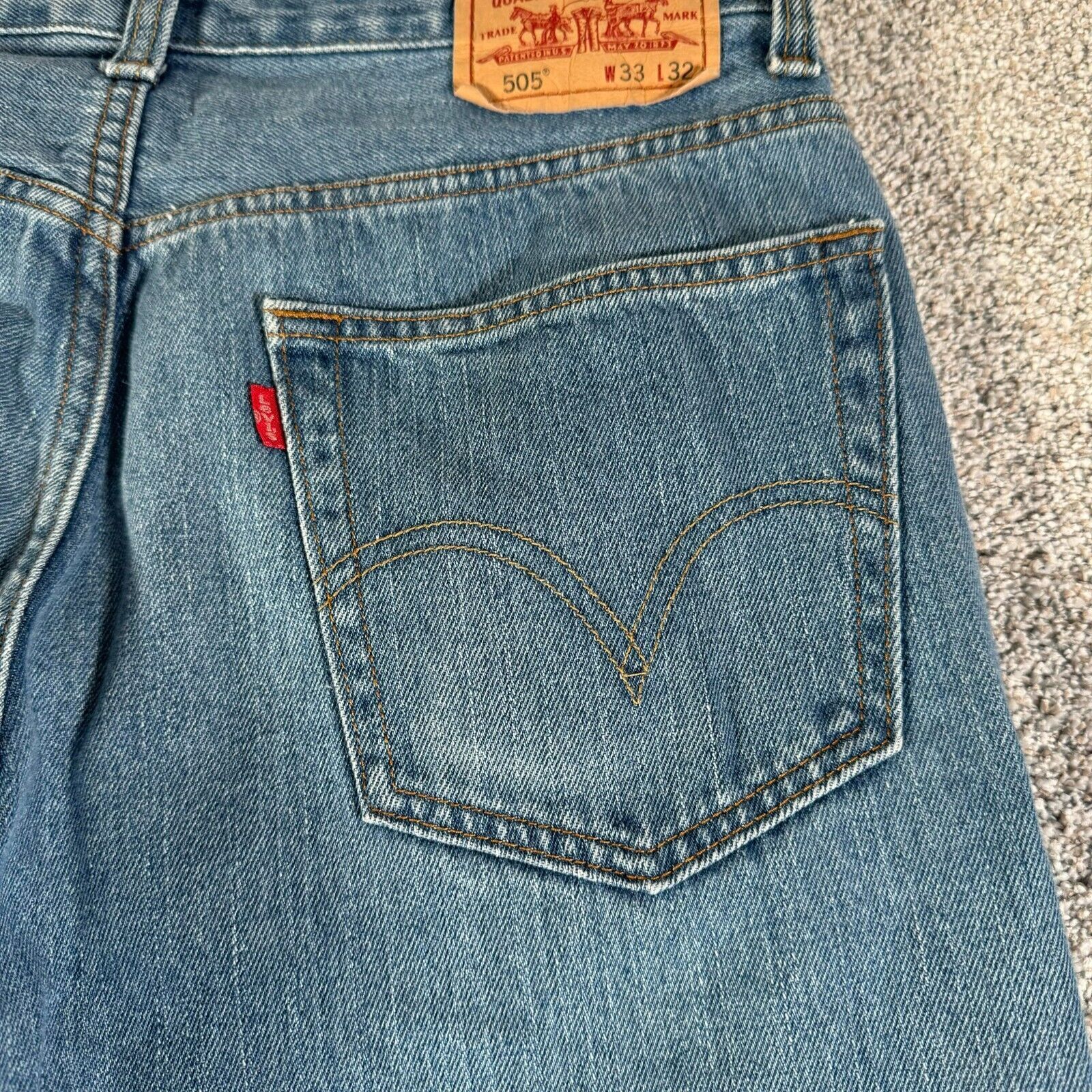 Levi's Levis 505 Jeans Mens 33x32 90s Y2K Vintage Streetwear Grunge Size US 33 - 13 Thumbnail