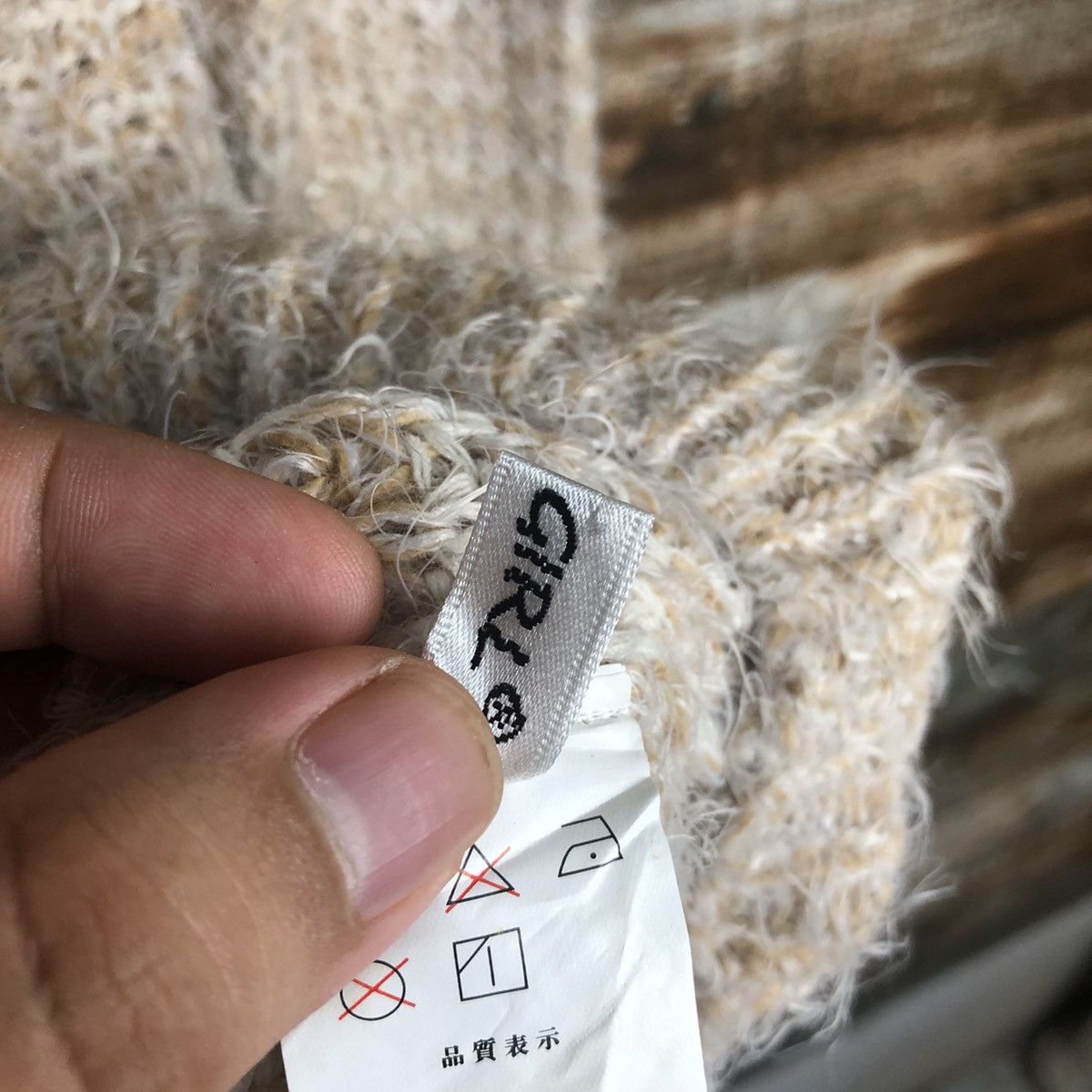 Homespun Knitwear DLL Park Girl Brown shaggy fur Mohair Knitwear #C375 Size M / US 6-8 / IT 42-44 - 11 Thumbnail