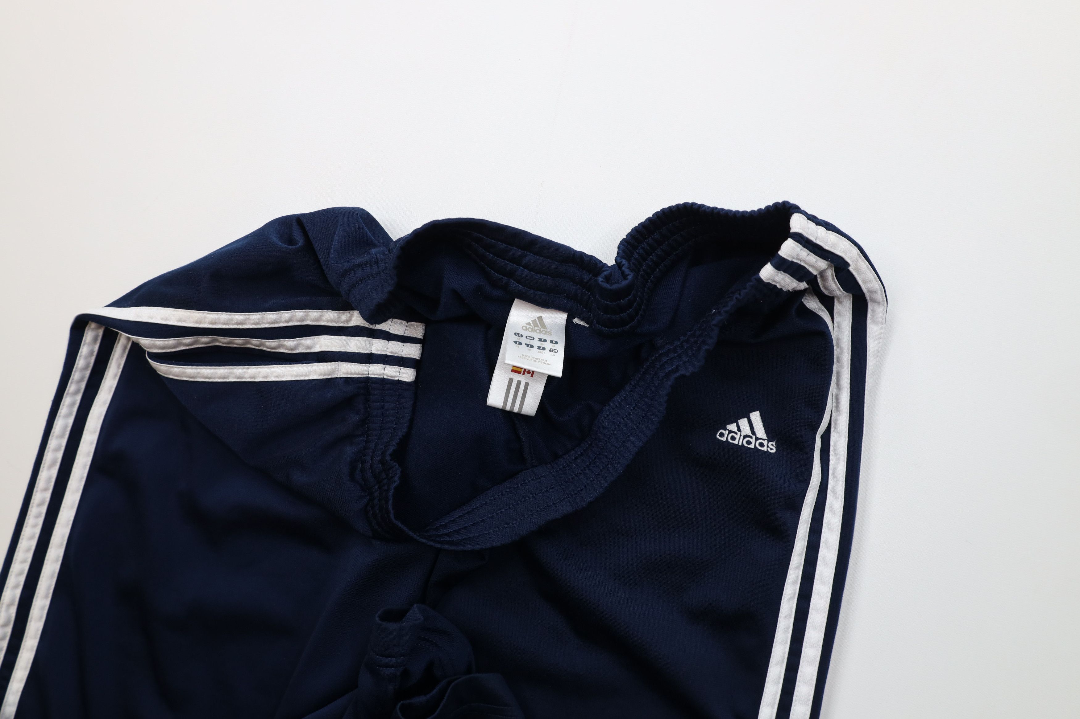 Vintage Y2K Adidas Flared Wide Leg Sweatpants Pants Blue