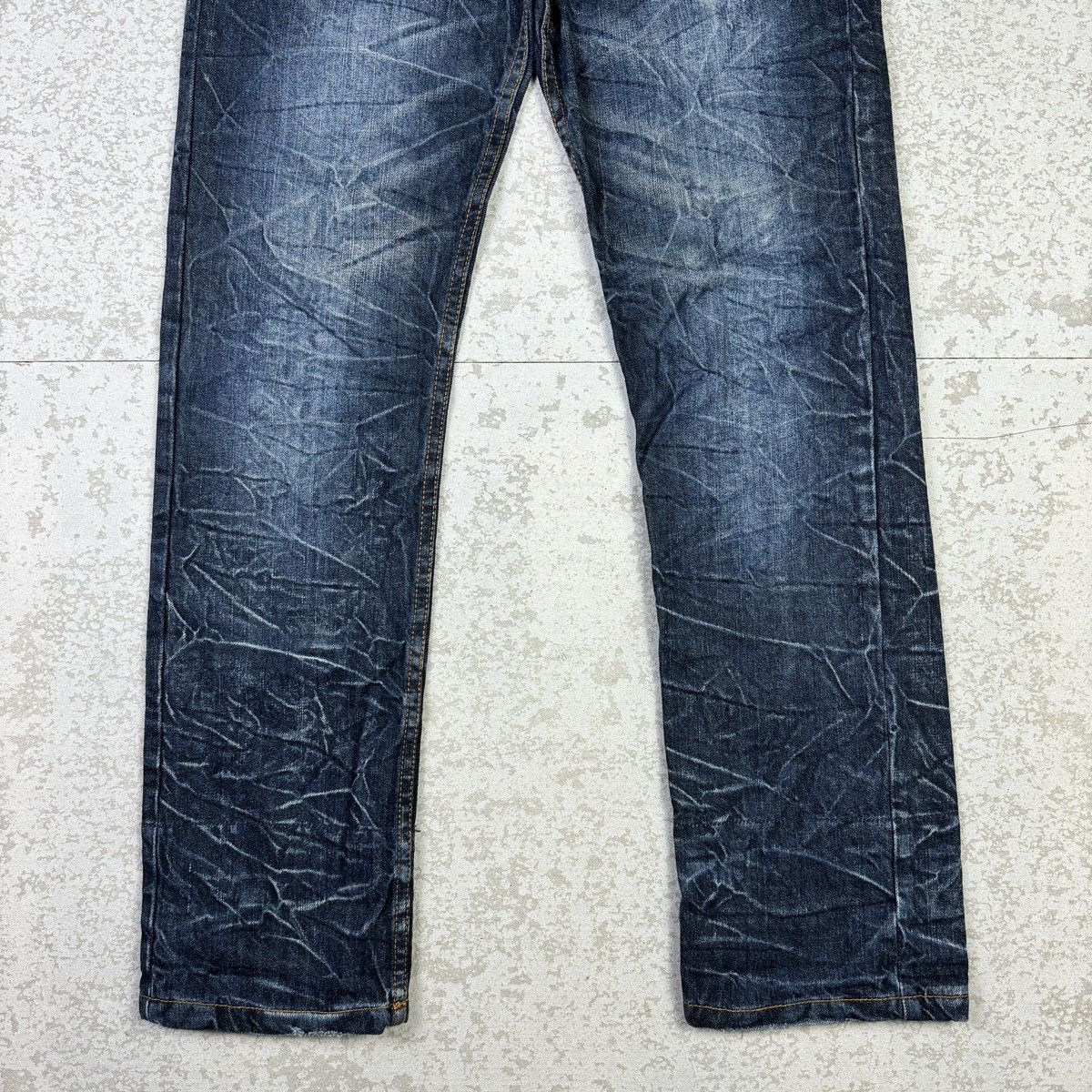 14th Addiction × If Six Was Nine × Japanese Brand Nylaus Distressed Double Waist Jeans Size US 30 / EU 46 - 5 Thumbnail
