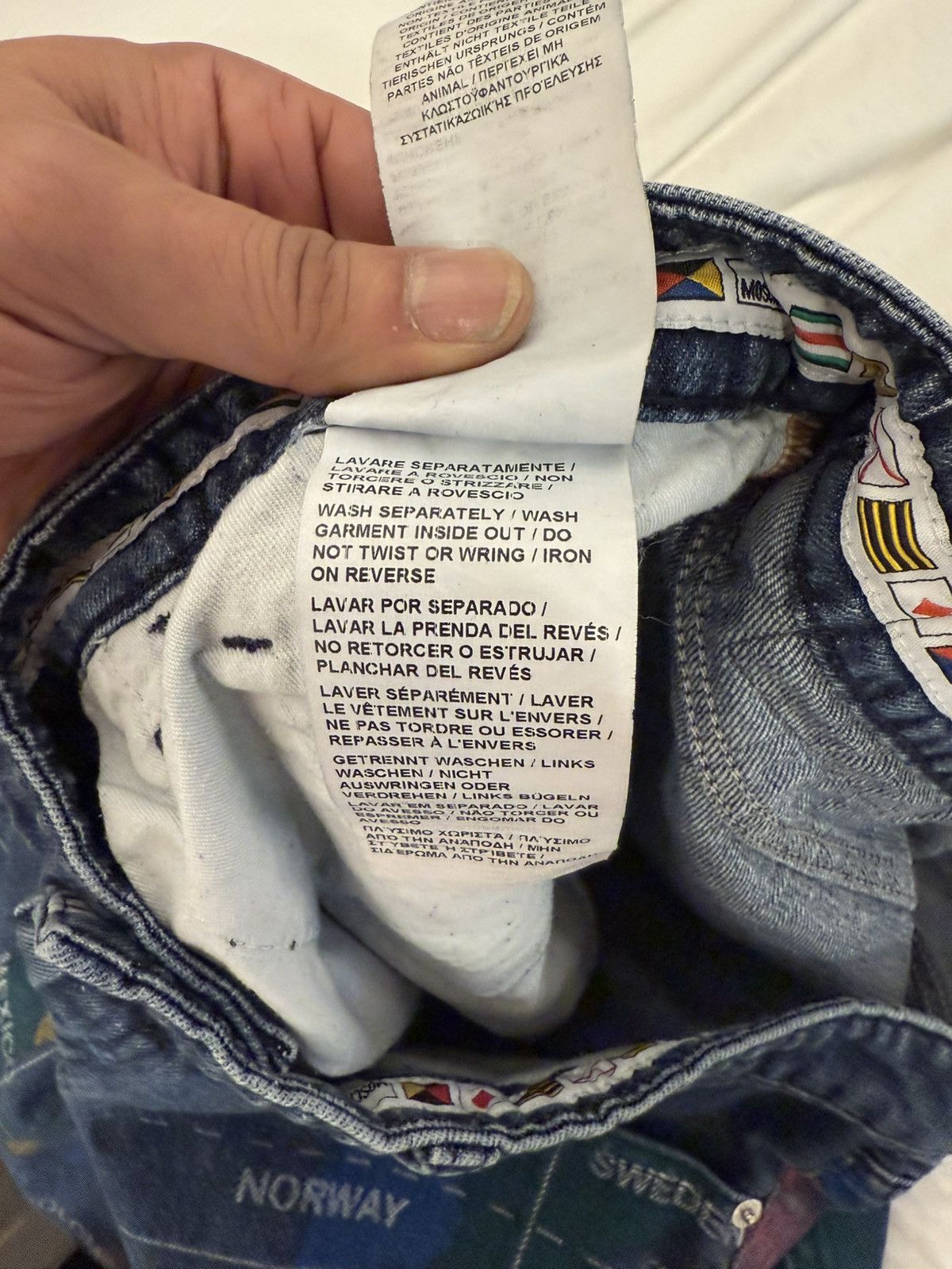 Moschino Love Moschino World Map Denim Size US 34 / EU 50 - 6 Thumbnail