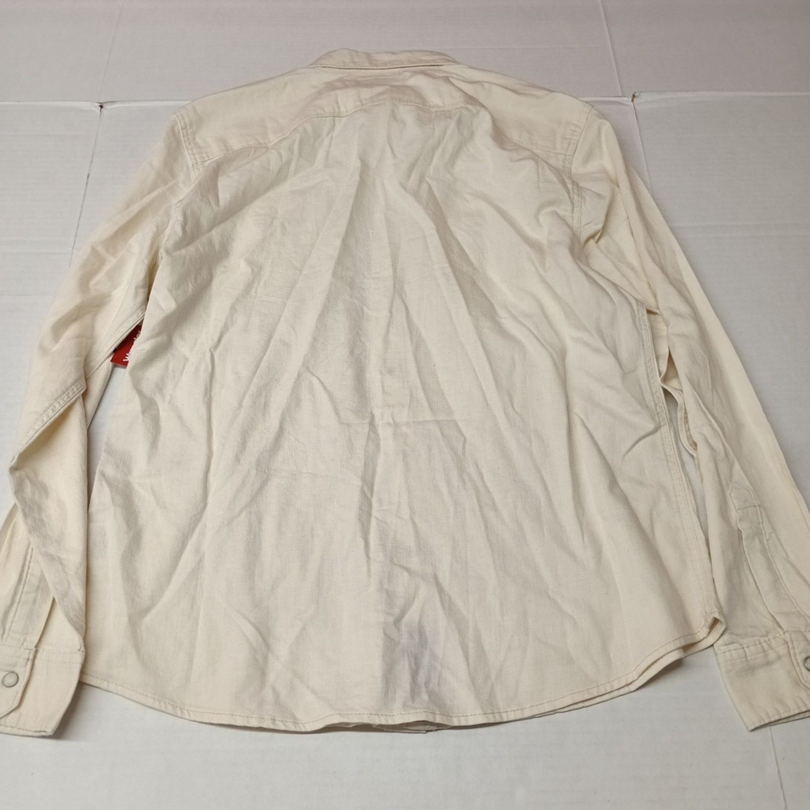 Wrangler Wrangler Snap Woven Shirt Men's L Large Cowboy Wash Beige Size US L / EU 52-54 / 3 - 8 Thumbnail