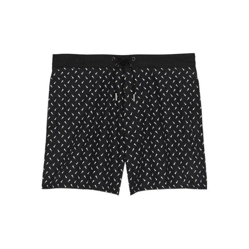 Saint Laurent Paris o1b1hav110225 619660 Cob Print Swim Short in Black & White Size US 32 / EU 48 - 1 Preview