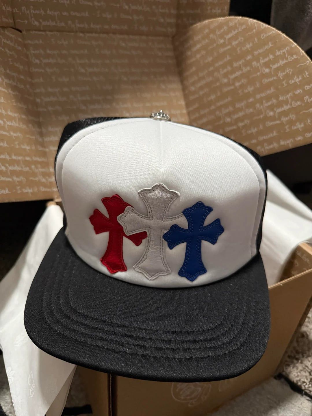 Chrome Hearts CHROME HEARTS Trucker Hat Leather Cross Patches Size ONE SIZE - 1 Thumbnail
