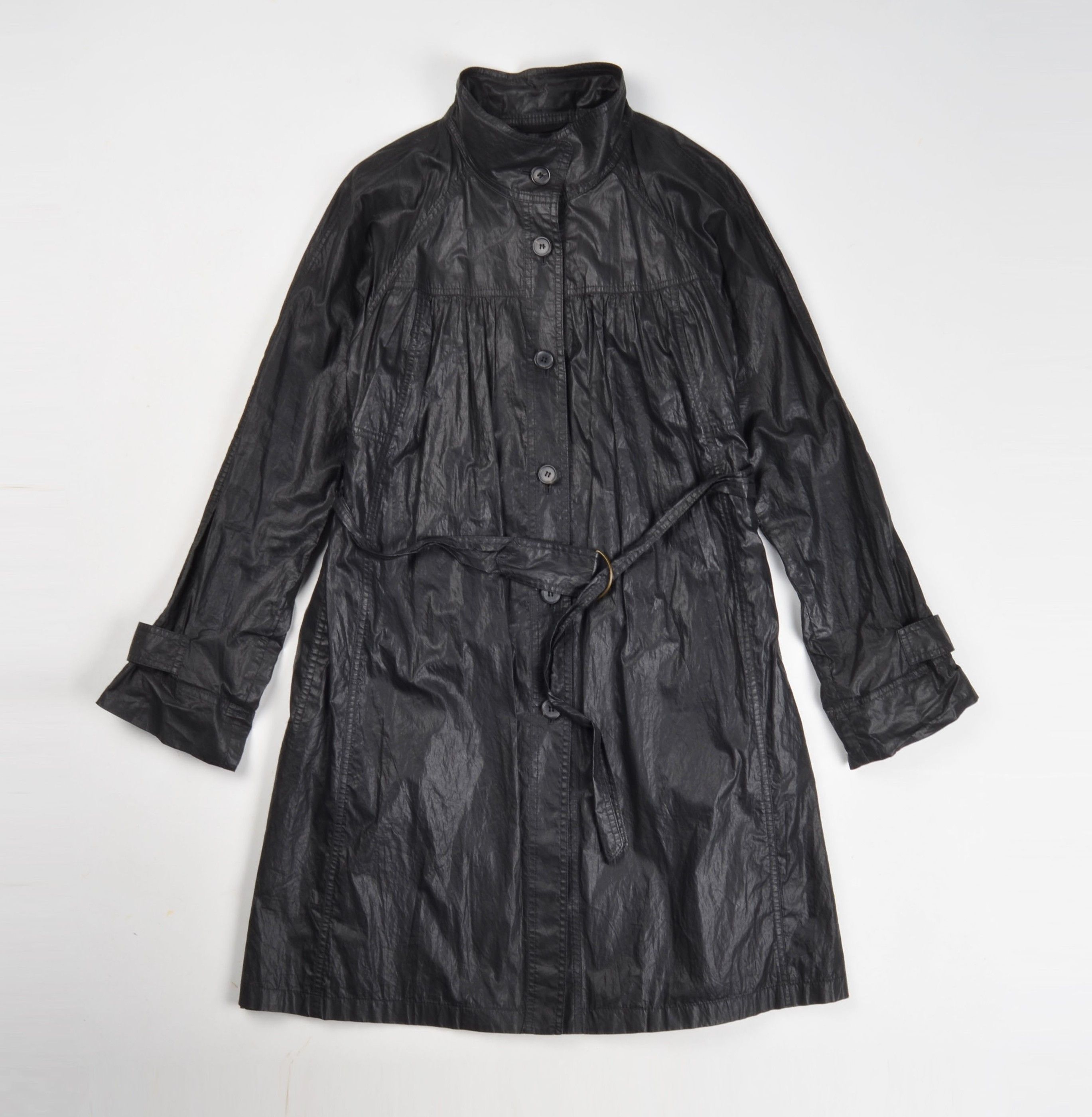 STRENESSE Vintage Strenesse Blue 90's Glam Mob Wife Trench Coat Size M / US 6-8 / IT 42-44 - 4 Thumbnail
