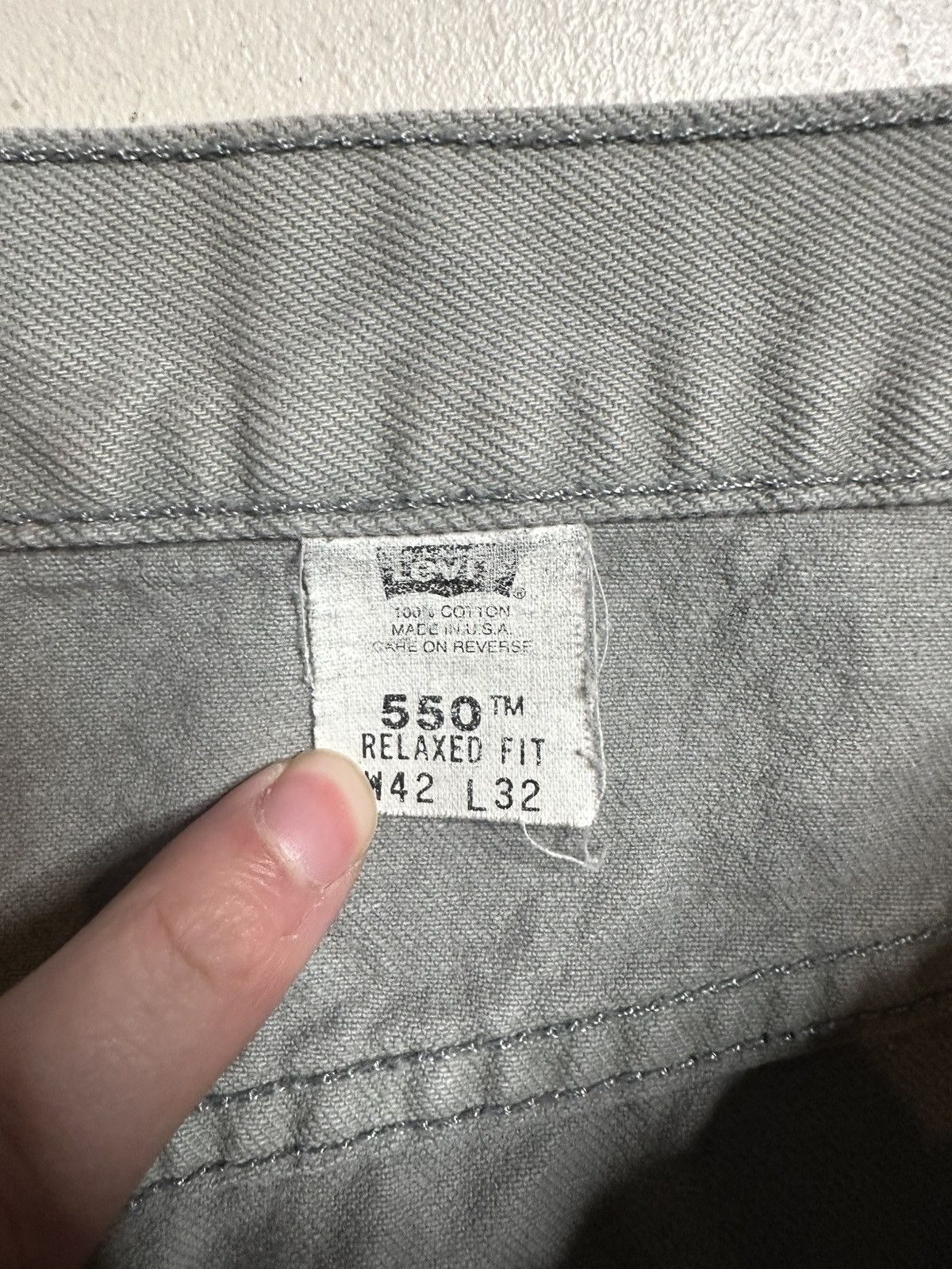 Levi's Vintage 90s Made In USA Levi’s 550s Baggy Pants Size US 42 / EU 58 - 4 Thumbnail