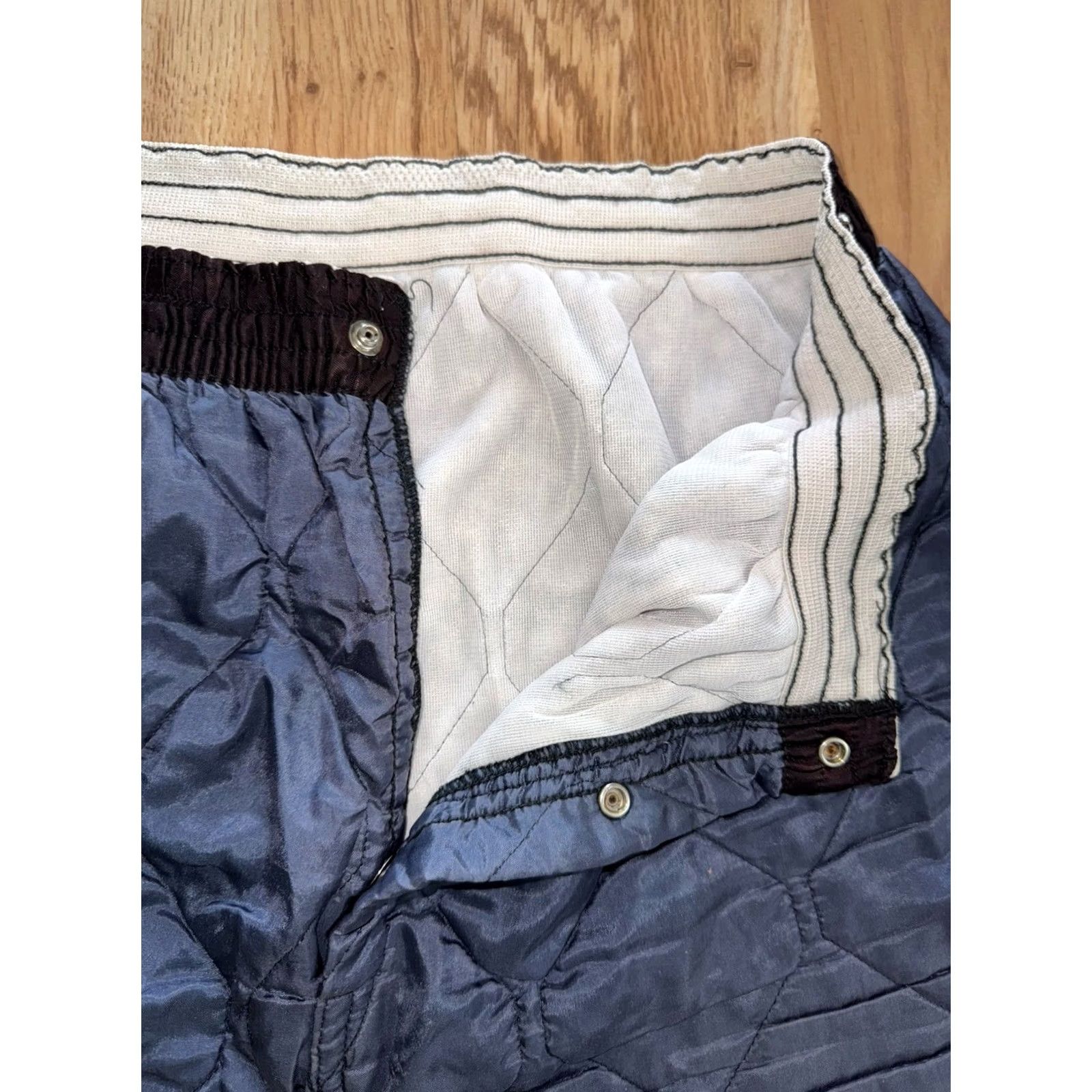 Vintage VINTAGE Blue Quilted Puffer Pants Mens Large Made in USA 70s 80s Style K513 Size US 33 - 3 Thumbnail
