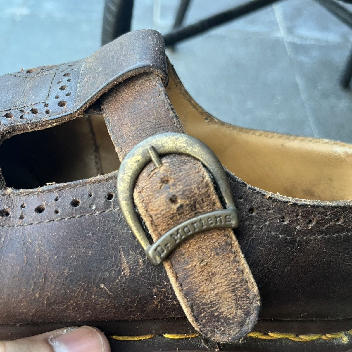Dr. Martens (LAST DROP) Vintage Dr. Martens Wingtip Buckle Mary Jane Size US 8 / EU 41 - 8 Thumbnail