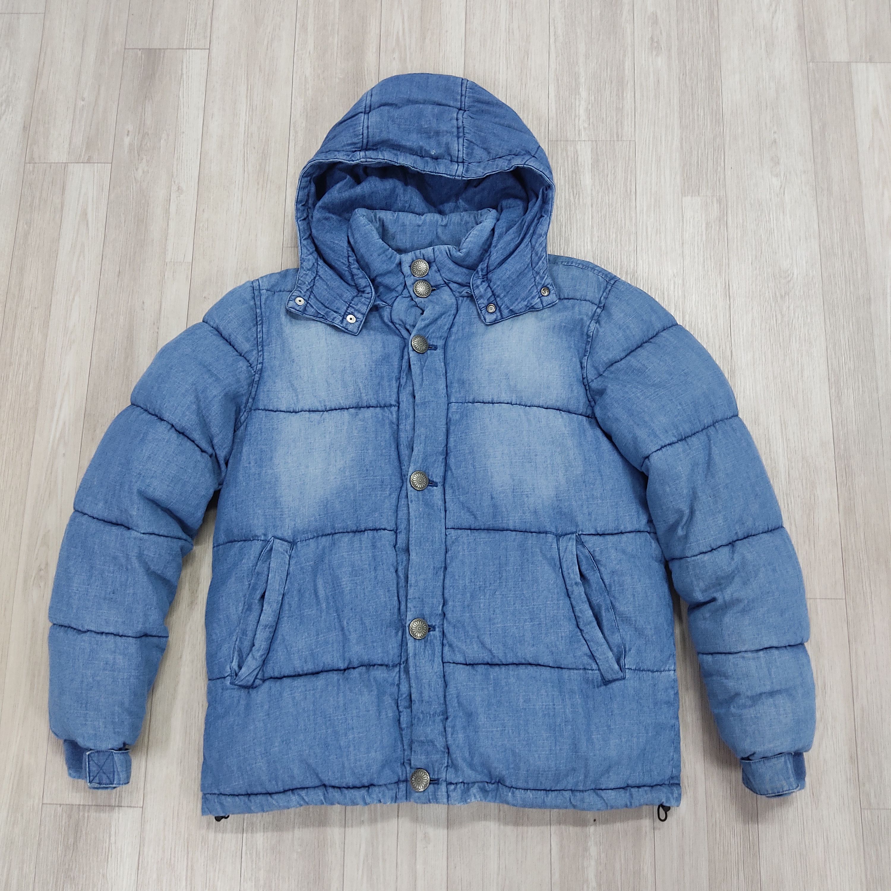 Japan Blue LAZY HAZY PLANET Blue Denim Filled Puffer Jacket Size US M / EU 48-50 / 2 - 4 Thumbnail