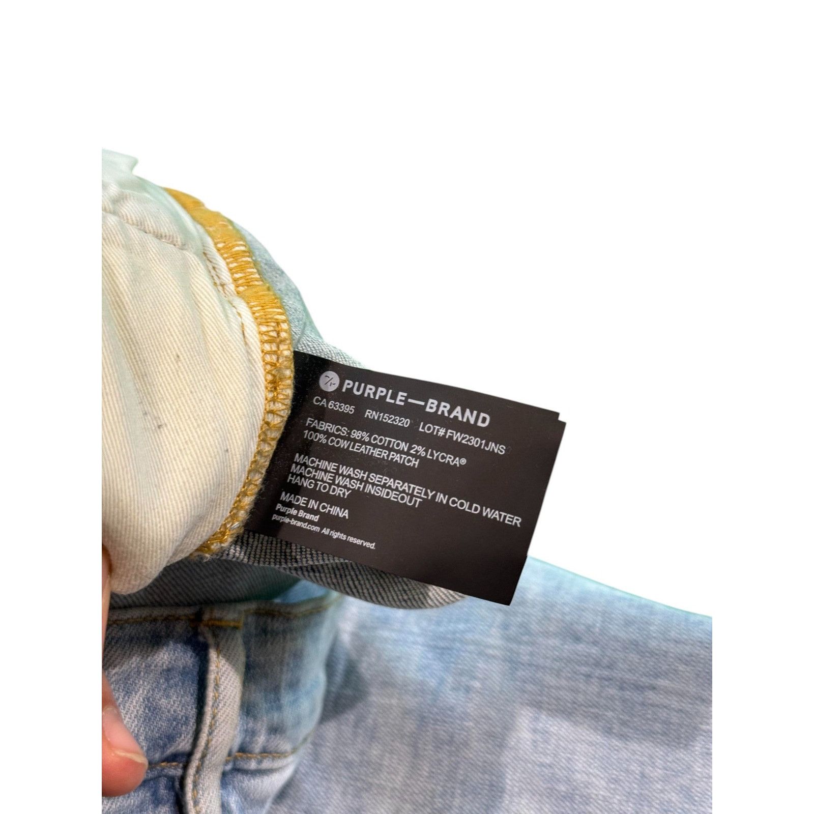 Purple Brand Purple Brand Halftone Worldmark Light Wash Jeans Size US 30 / EU 46 - 7 Thumbnail