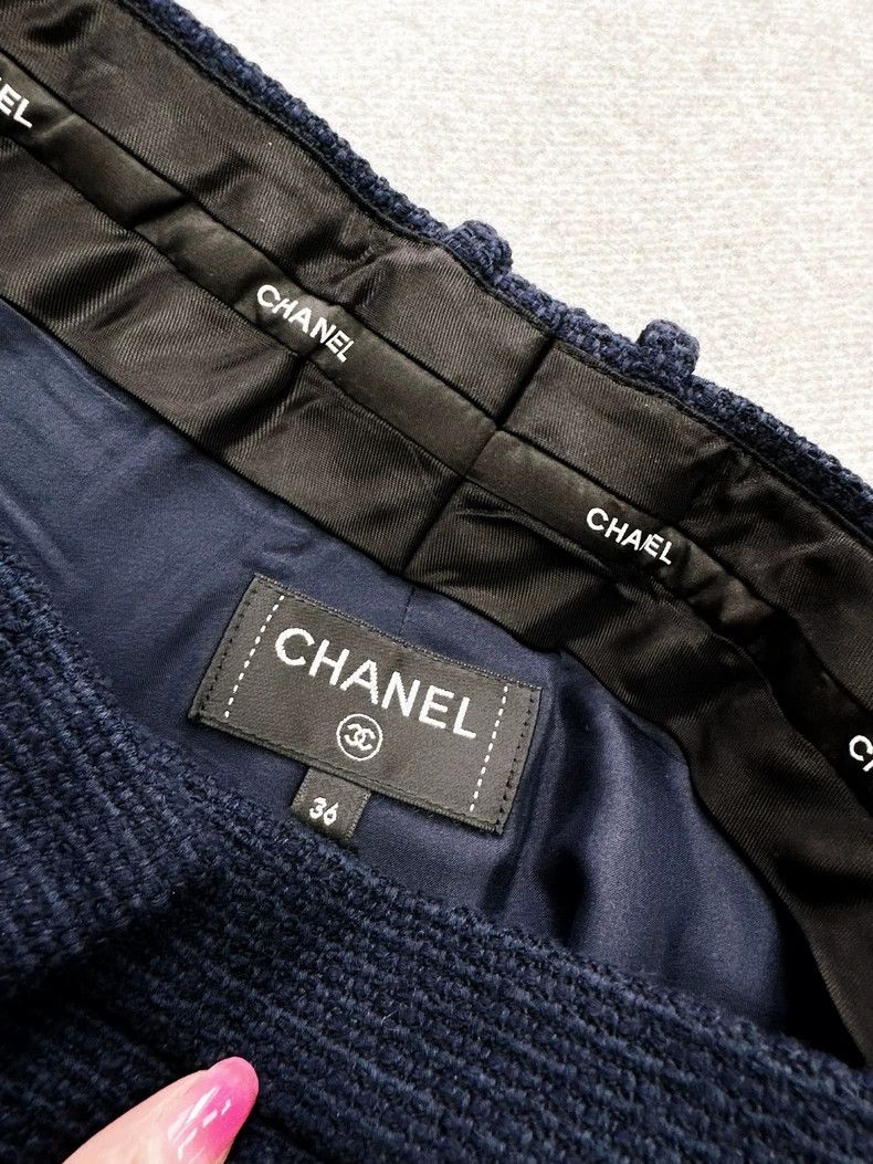 Chanel Chanel Dark blue Bermuda five-piece pants Size 24" / US 00 / IT 34 - 5 Thumbnail