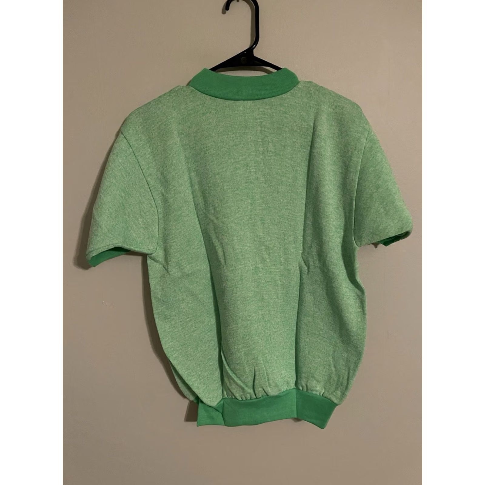 Vintage VTG 60s Towncraft Penneys Lime Green Creslan Acrylic S/S Sweatshirt Adult M Green/Creslan 1960s VTG Towncraft Penneys Mens Womens Size US M / EU 48-50 / 2 - 4 Thumbnail
