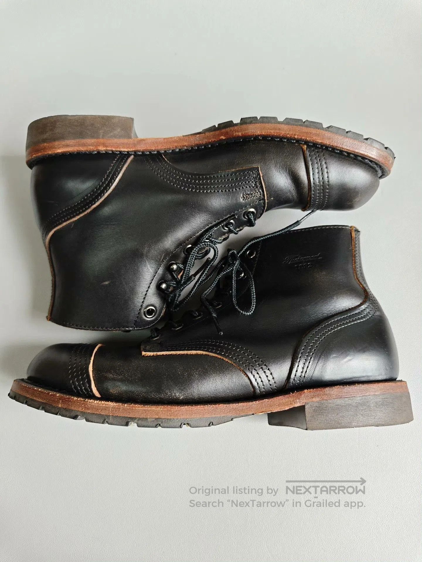 Thorogood Thorogood 7D Black Leather Boots USA. Size US 7 / EU 40 - 5 Thumbnail